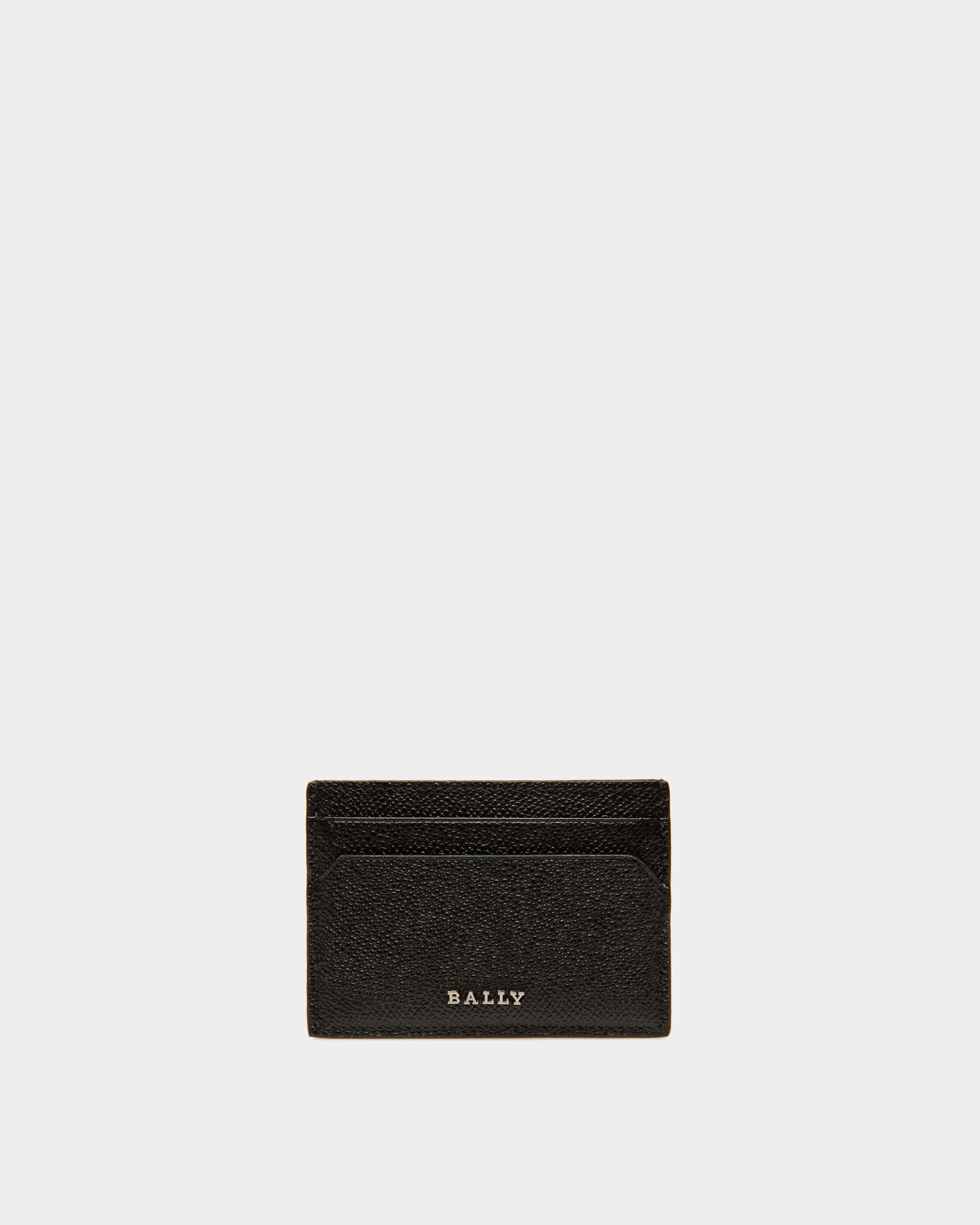 Bhar Leather Card Holder In Black - Men's - Bally - 01