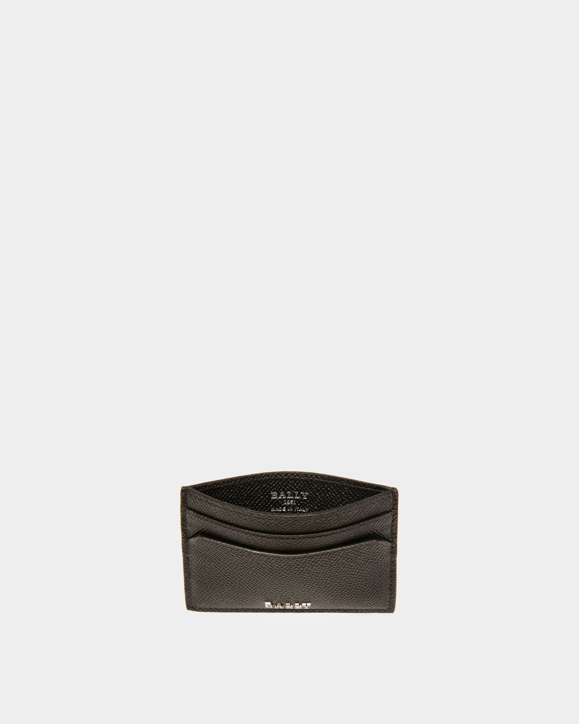 Bhar Leather Card Holder In Black - Men's - Bally - 03