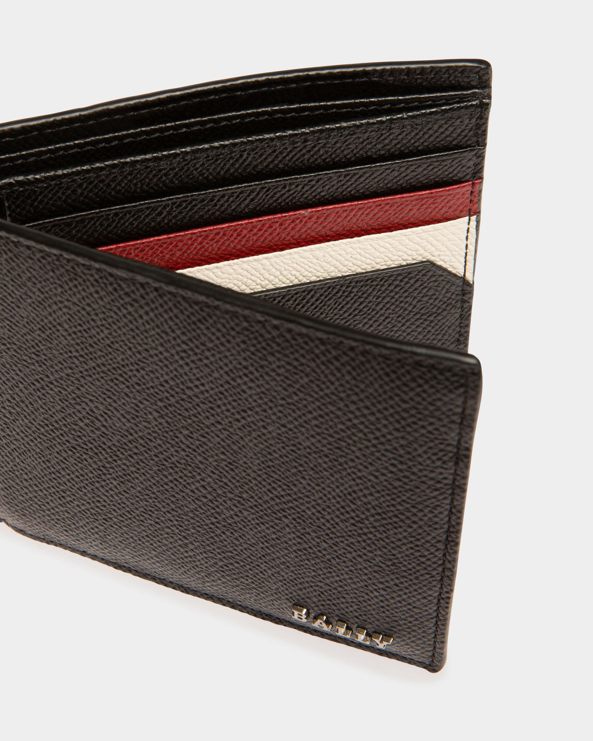 Bollen Leather Wallet In Black - Men's - Bally - 04