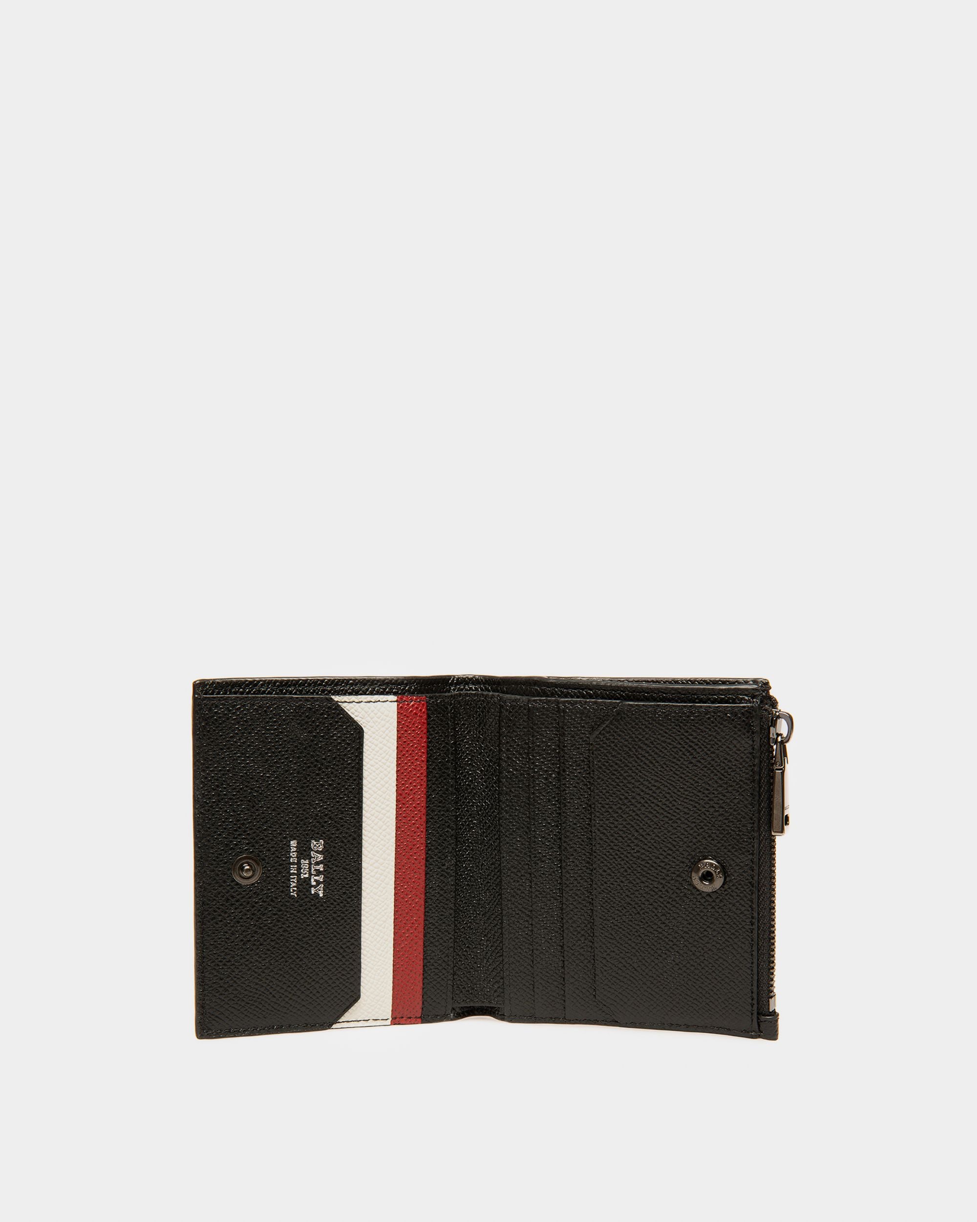 Bunner Leather Wallet In Black - Men's - Bally - 03