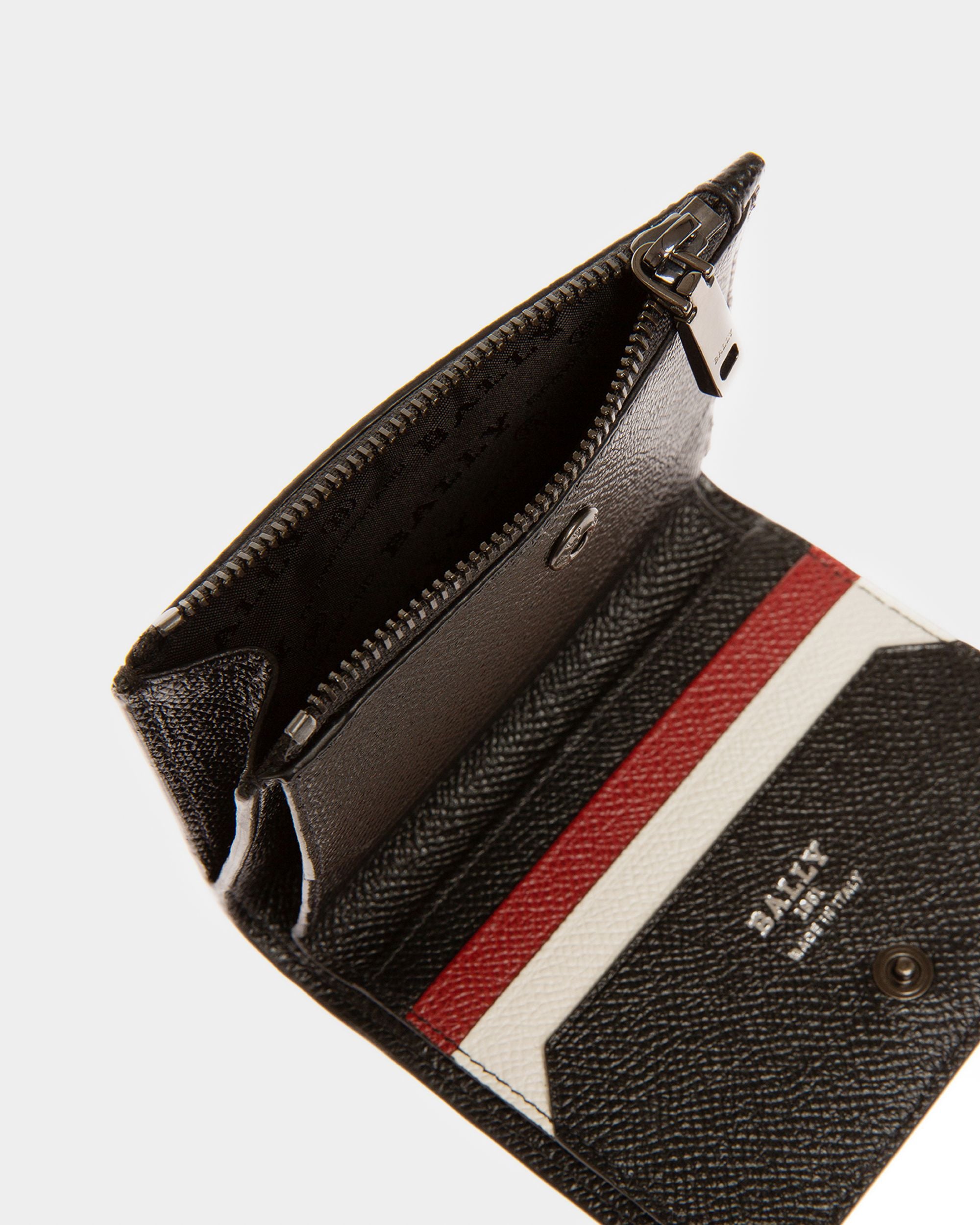Bunner Leather Wallet In Black - Men's - Bally - 04