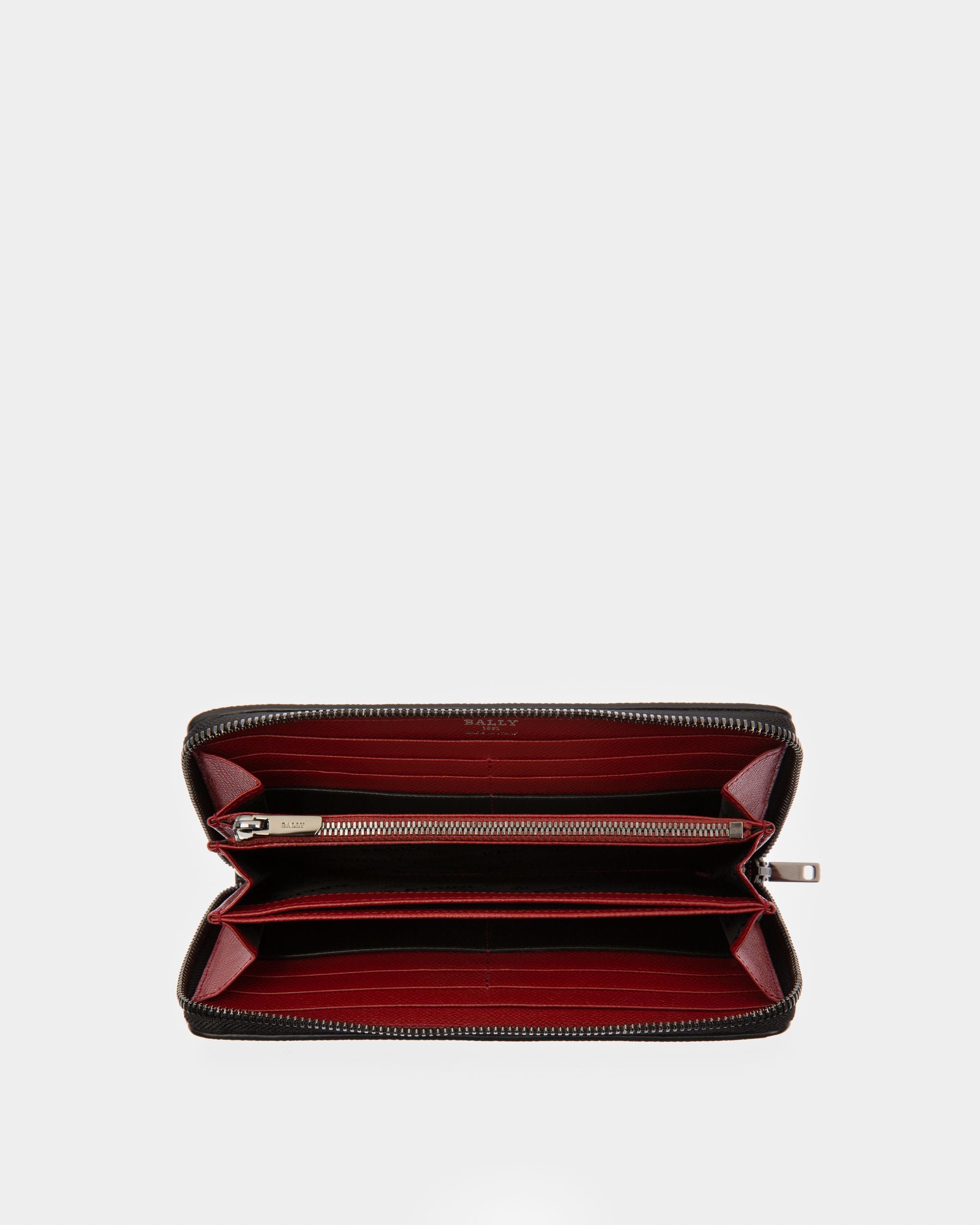 Balen Cartera De Viaje En Piel De Color Negro - Hombre - Bally - 03