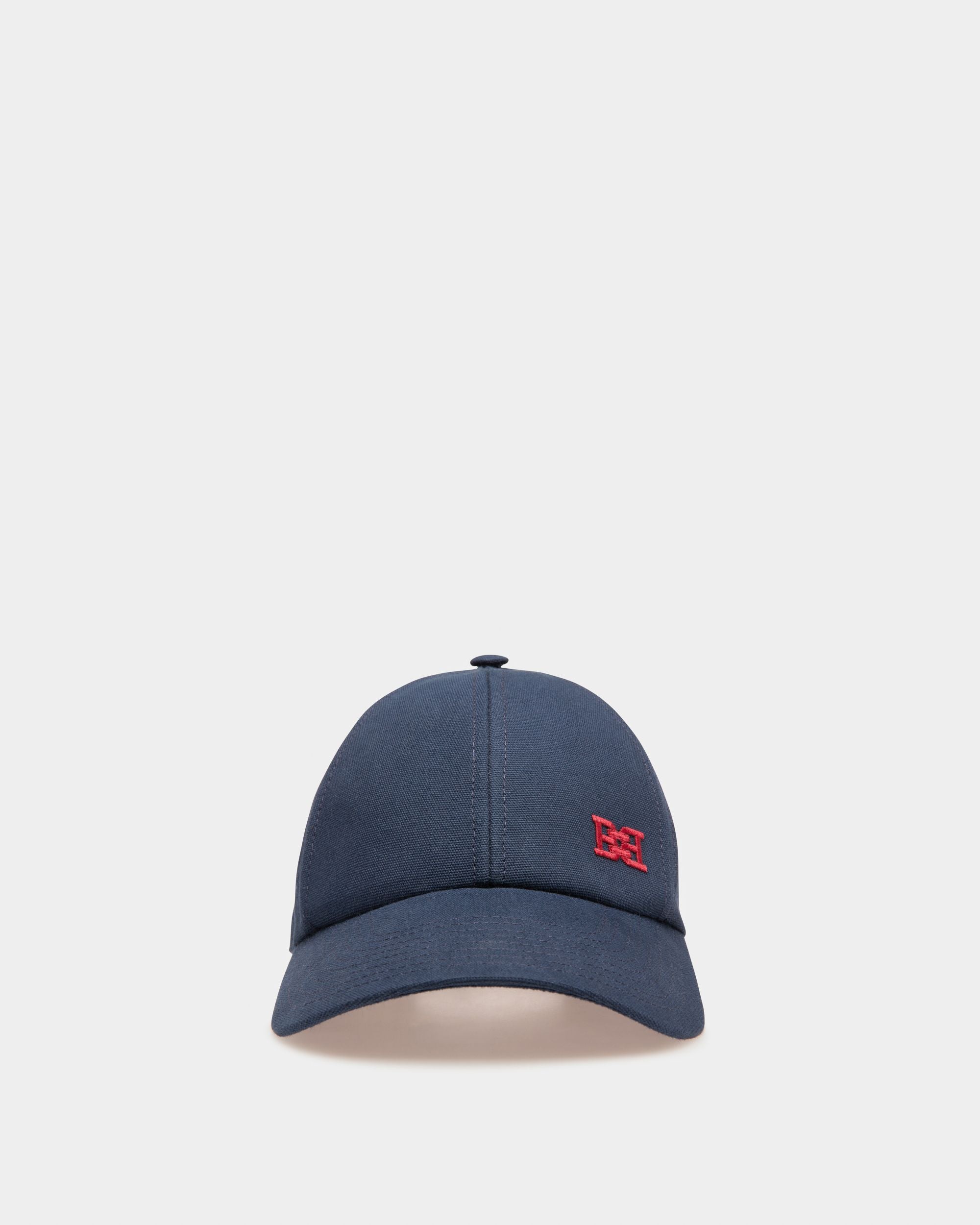 Gorra B-Chain Sombrero De Algodón De Color Azul Marino - Hombre - Bally - 01