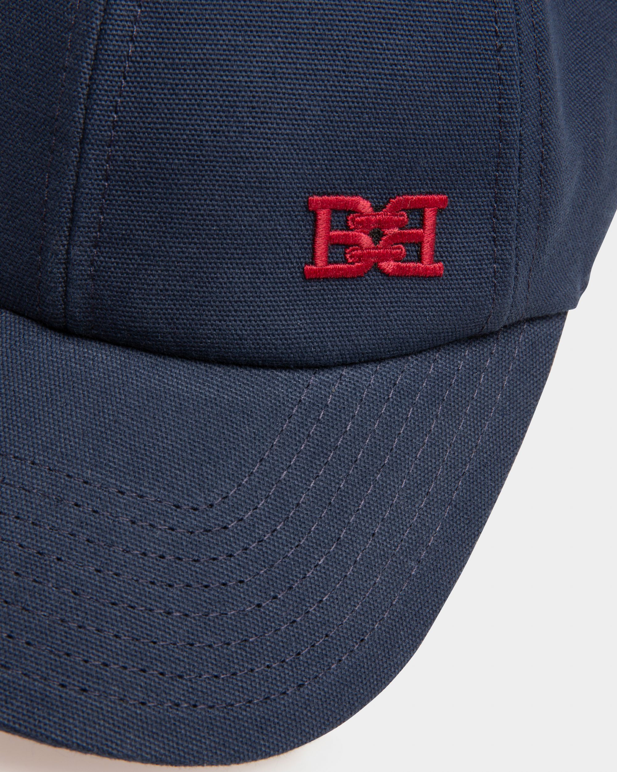 Gorra B-Chain Sombrero De Algodón De Color Azul Marino - Hombre - Bally - 03