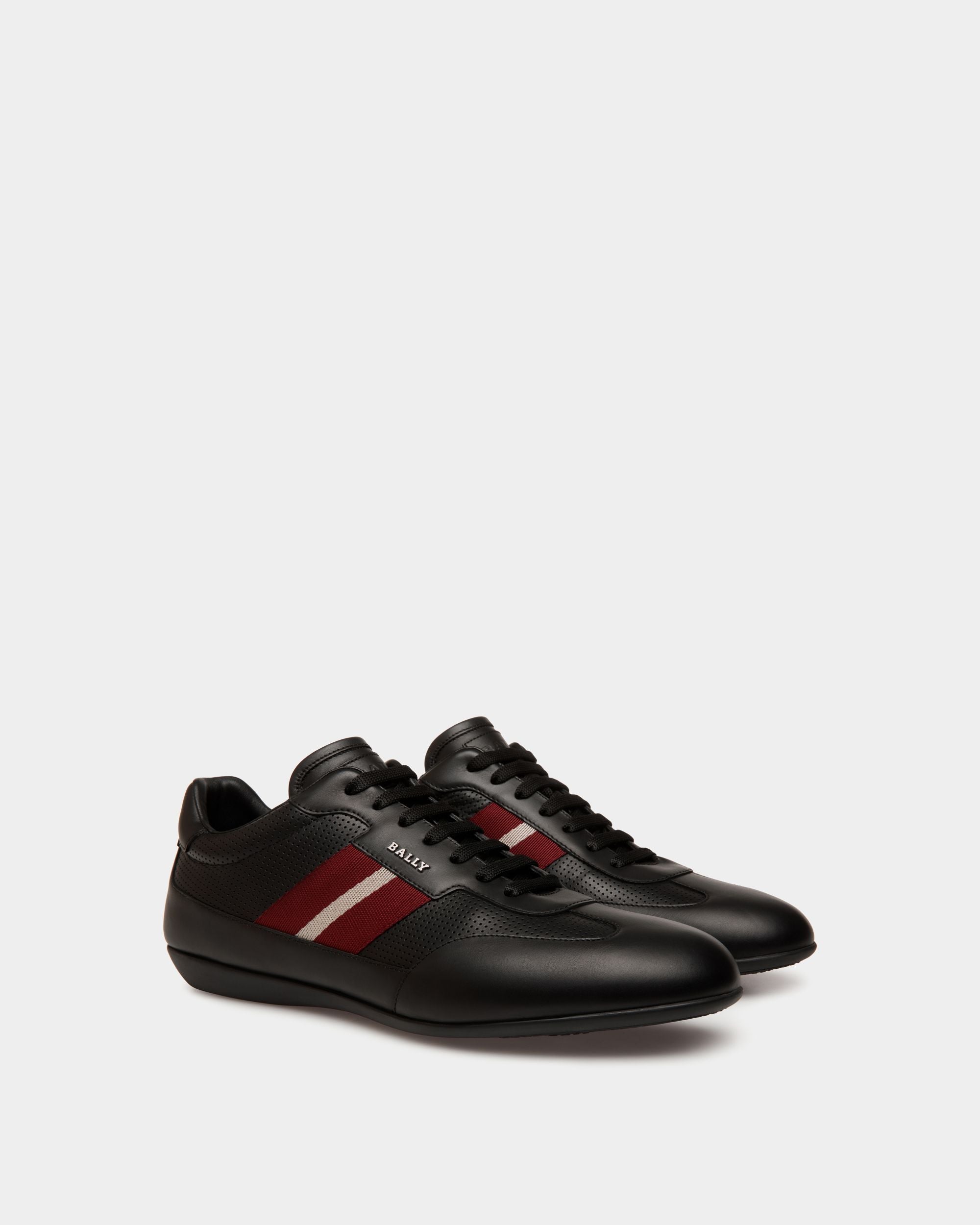 Hallwil Sneakers In Black Leather - Men's - Bally - 02