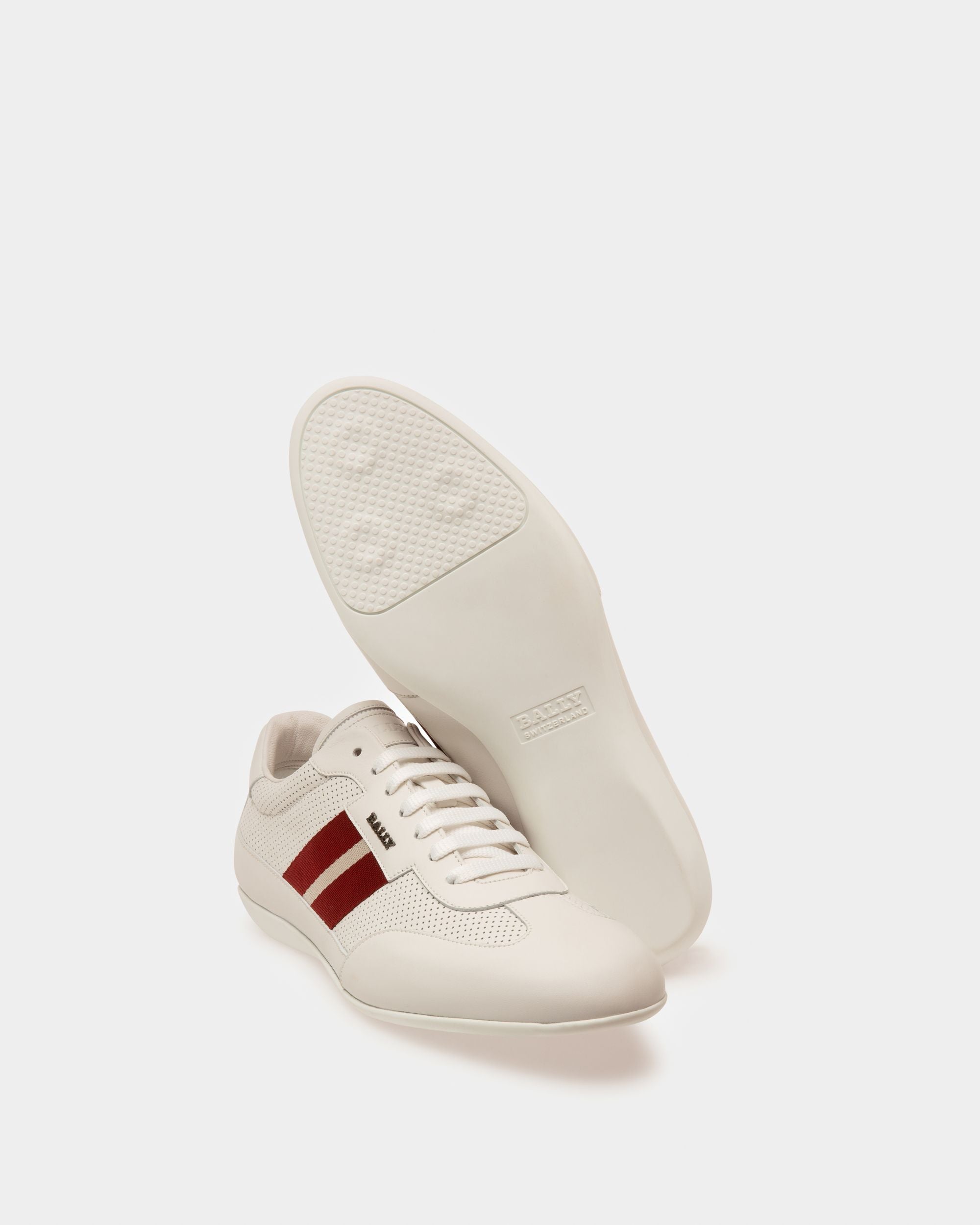 Haldin Zapatilla Deportiva De Piel Blanca - Hombre - Bally - 04