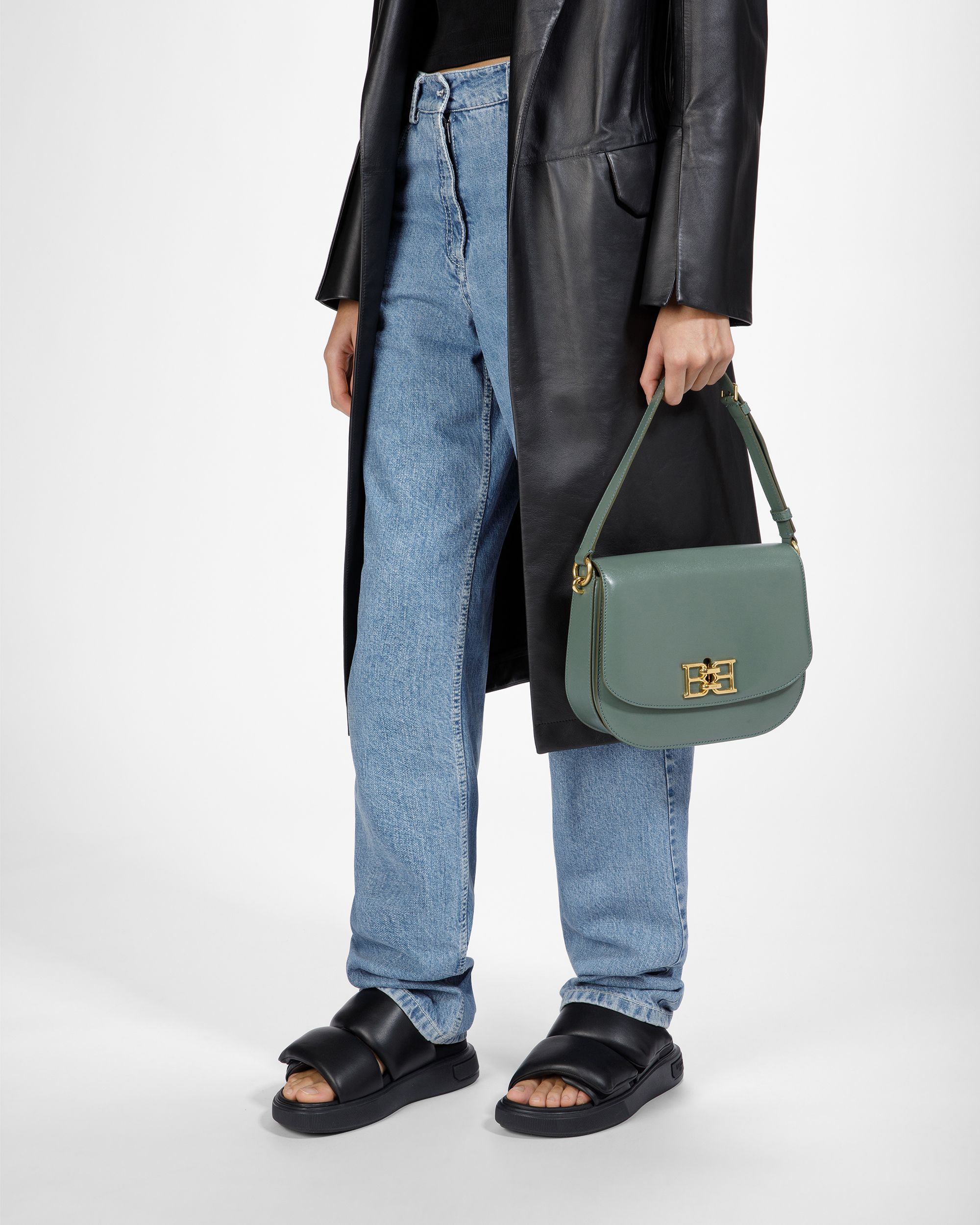 Beckie Bolso Bandolera De Piel En Salvia - Mujer - Bally - 02