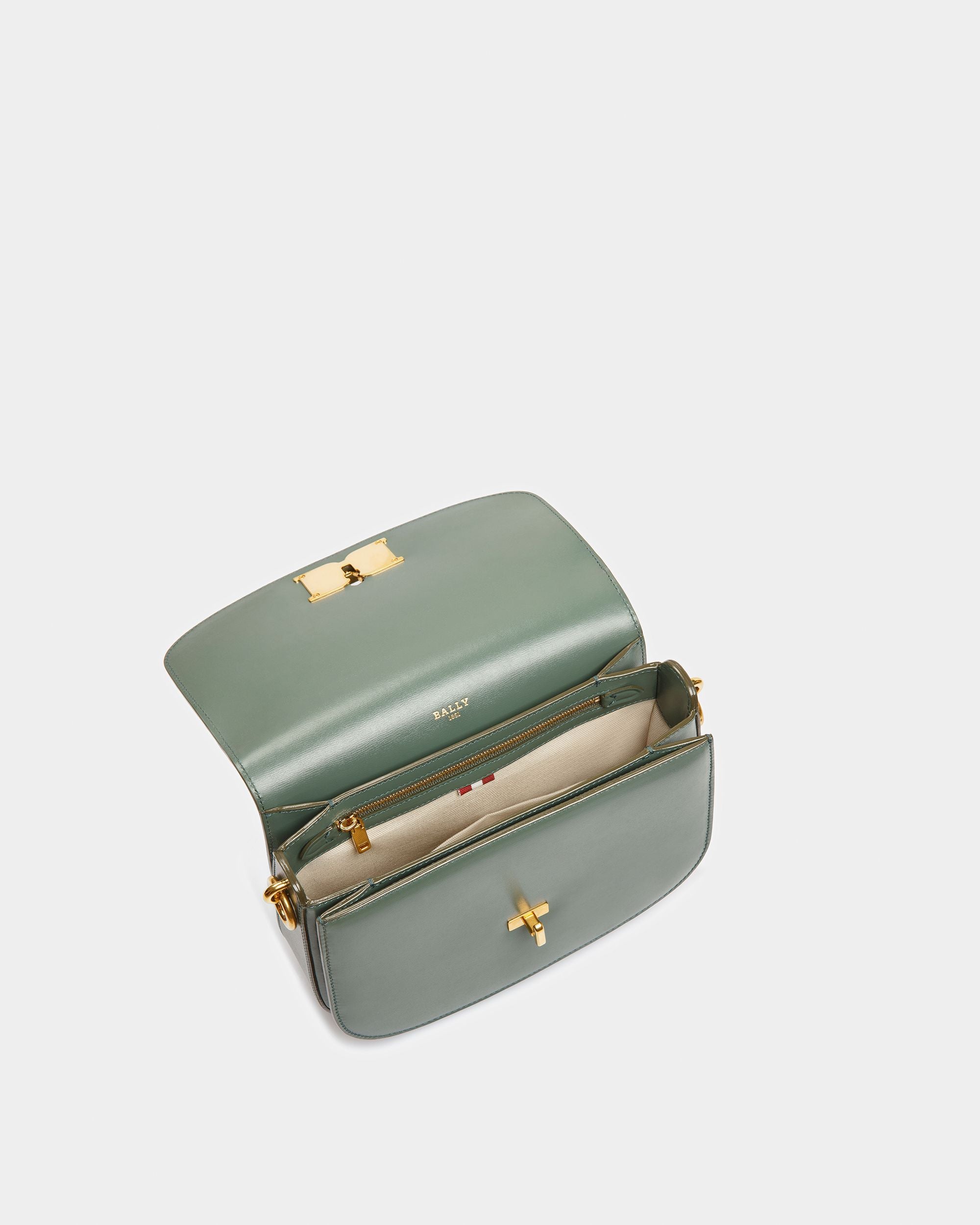 Beckie Bolso Bandolera De Piel En Salvia - Mujer - Bally - 04