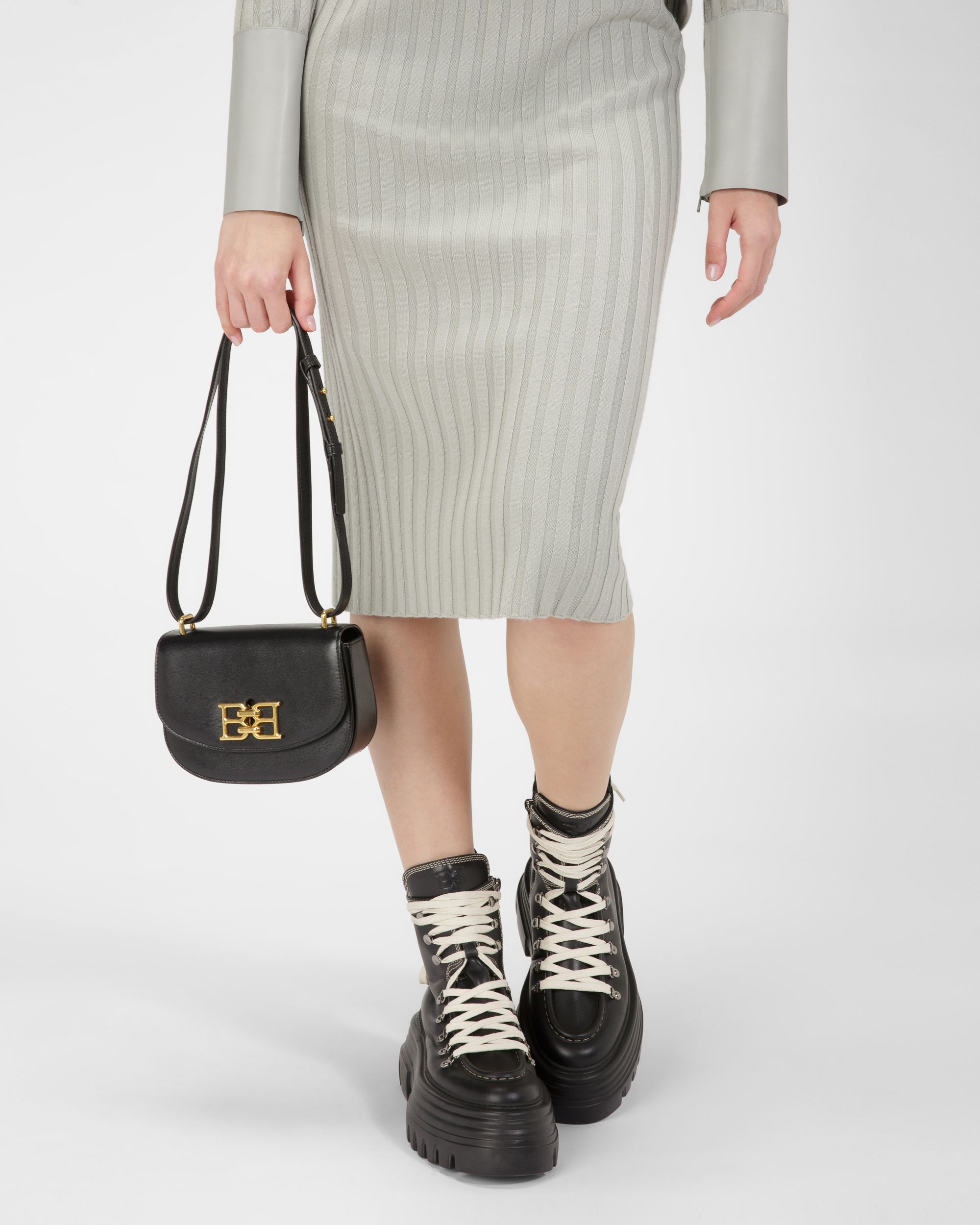 Baily Minibolso En Piel De Color Negro - Mujer - Bally - 02