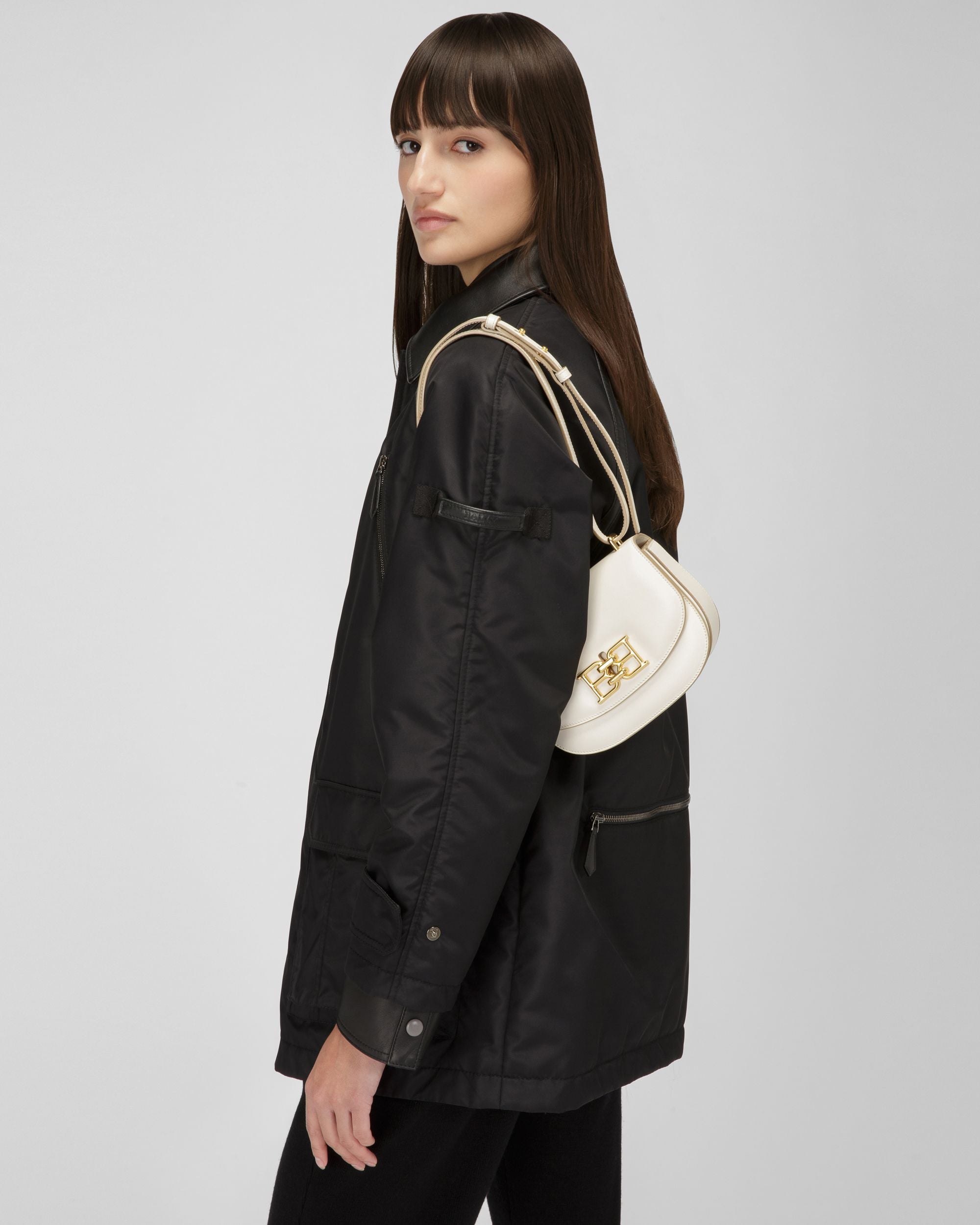 Baily Leather Minibag In Bone - Women's - Bally - 03