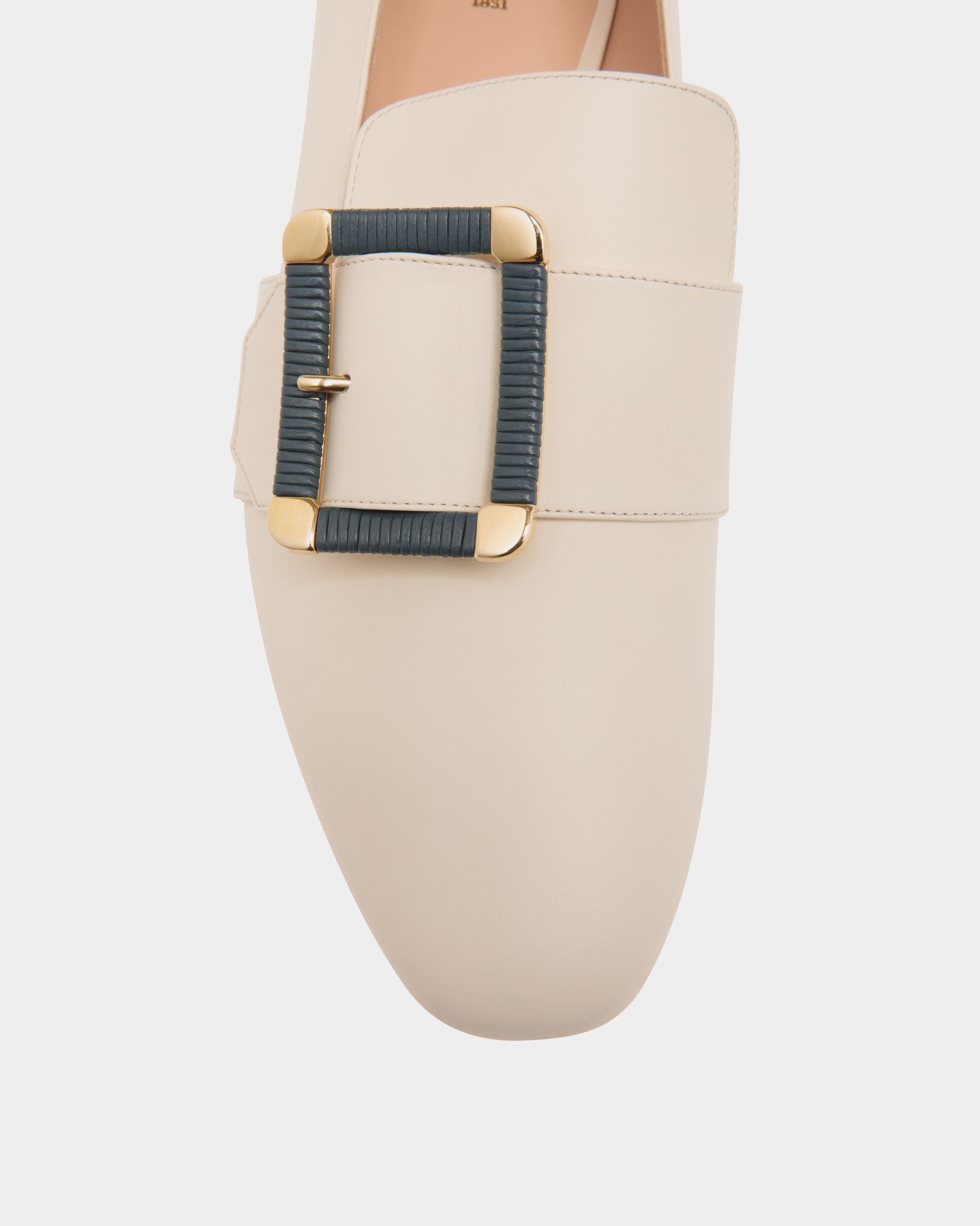 Bell Du Jour Flats In White Leather - Women's - Bally - 05