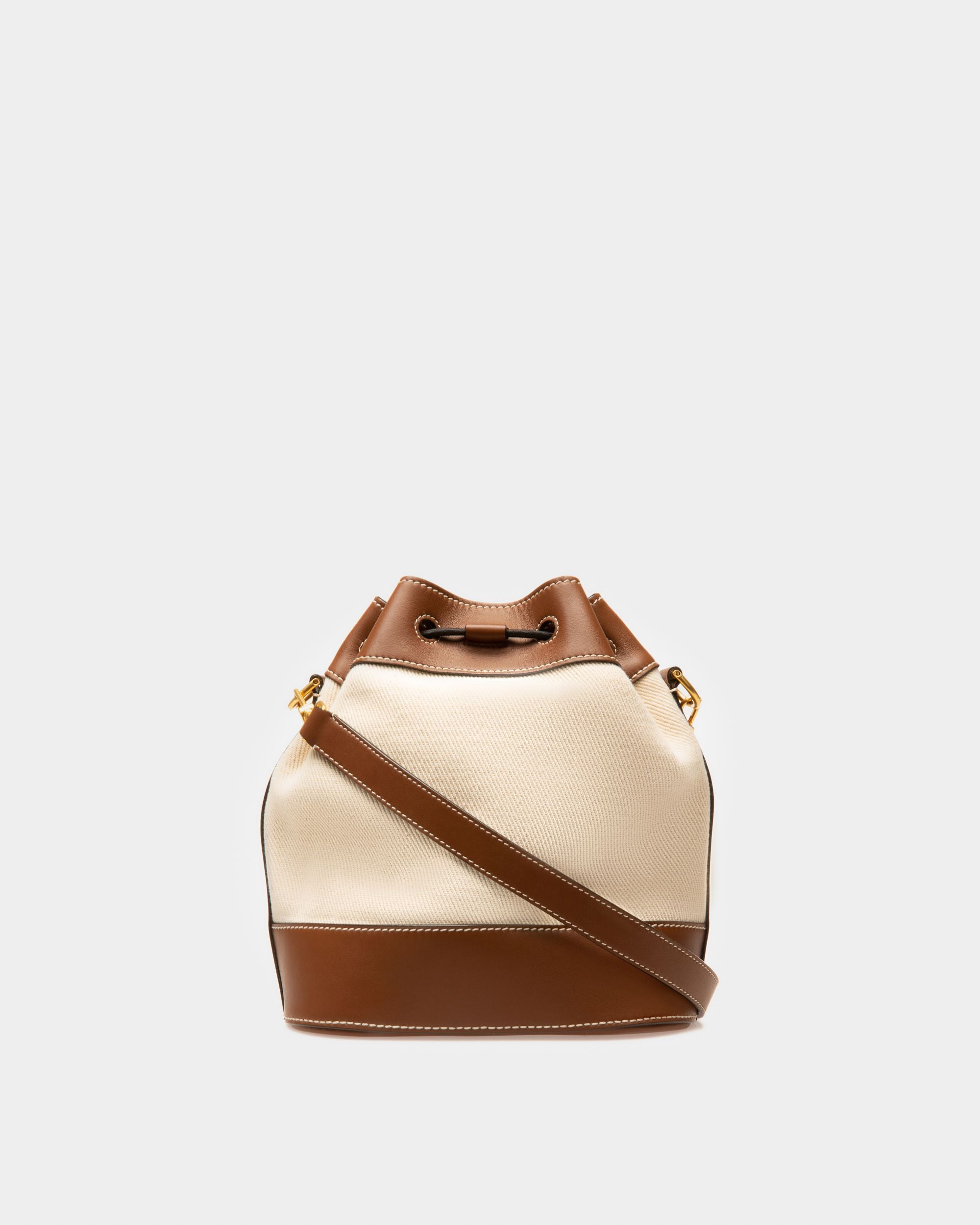 Cleoh Bolso Tipo Saco En Tela De Color Natural - Mujer - Bally - 02