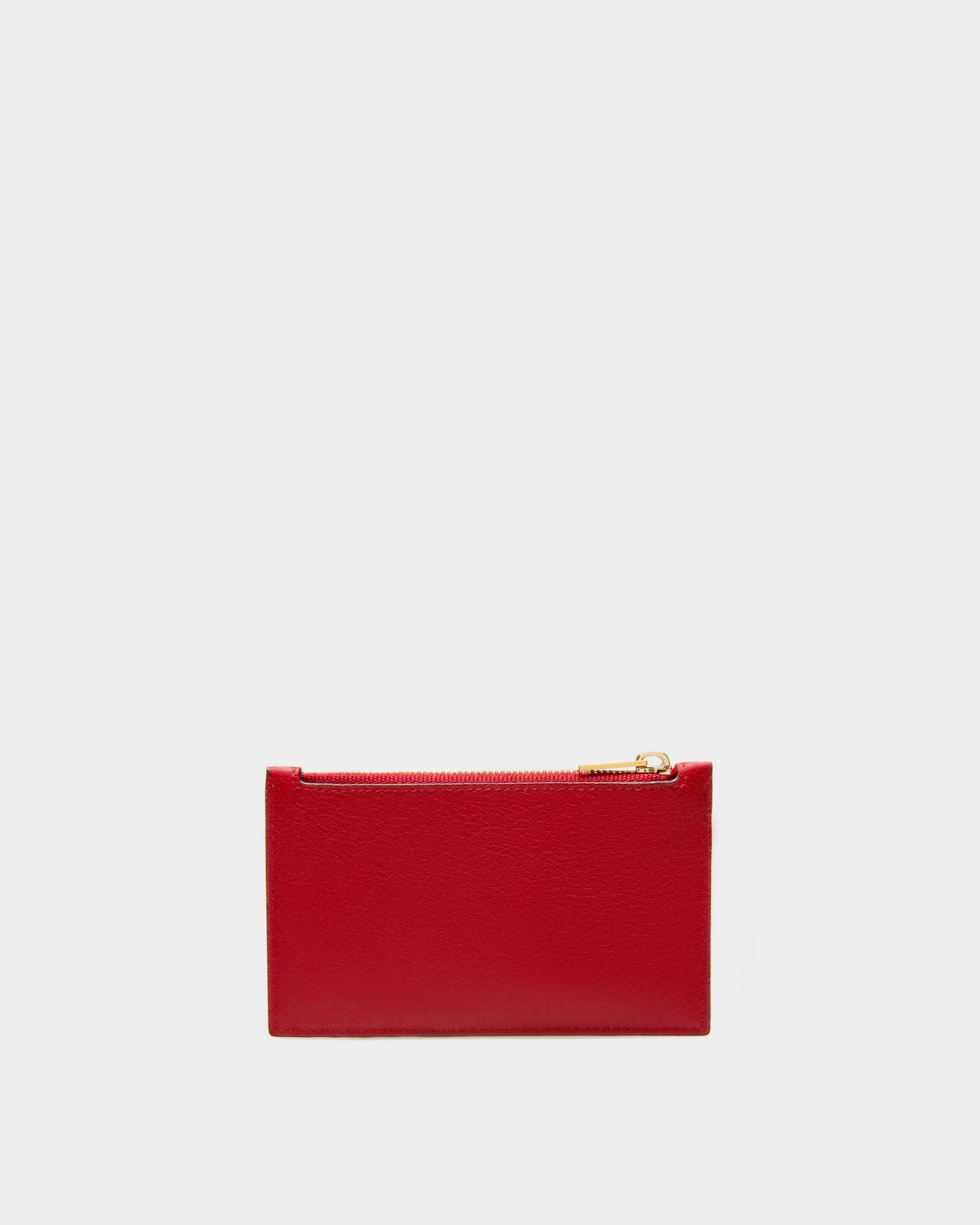 Landy Leather Wallet In Red - Women's - Bally - 02