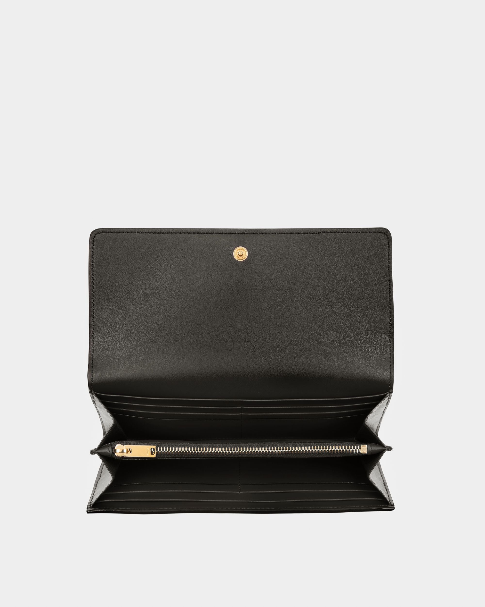 Linney Cartera De Piel De Color Negro - Mujer - Bally - 03