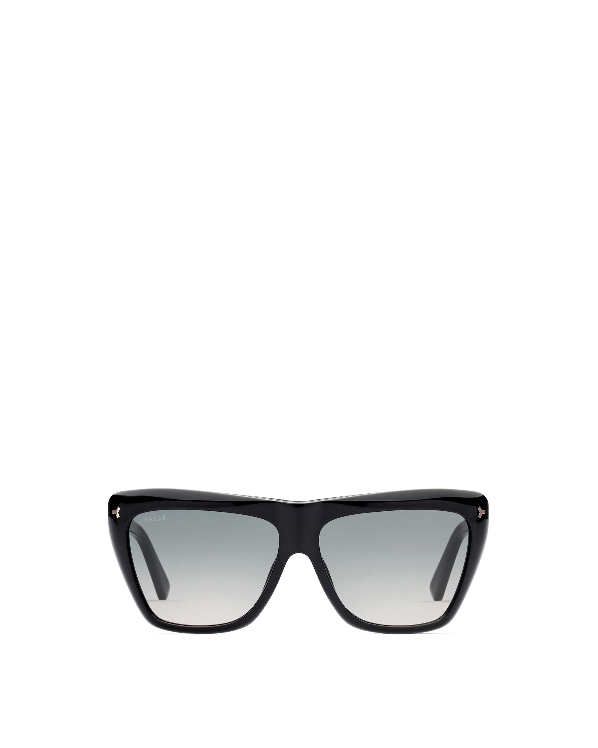 Elektra Gafas De Sol Con Montura En Acetato De Color Negro Brillante Y Lentes En Color Ahumado Degradado - Mujer - Bally - 01