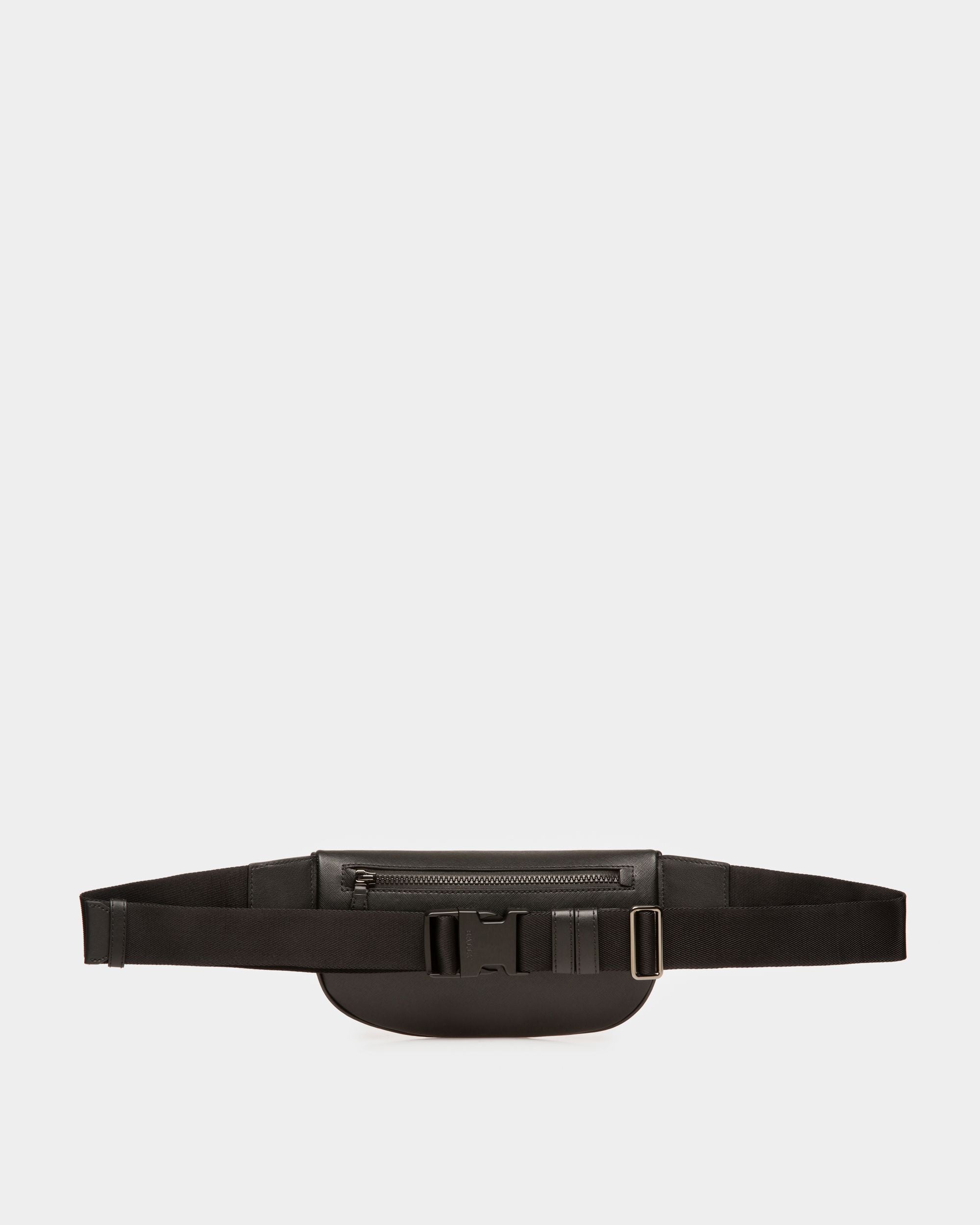 Matey Recycled Leather Bum Bag In Black - Men's - Bally - 02