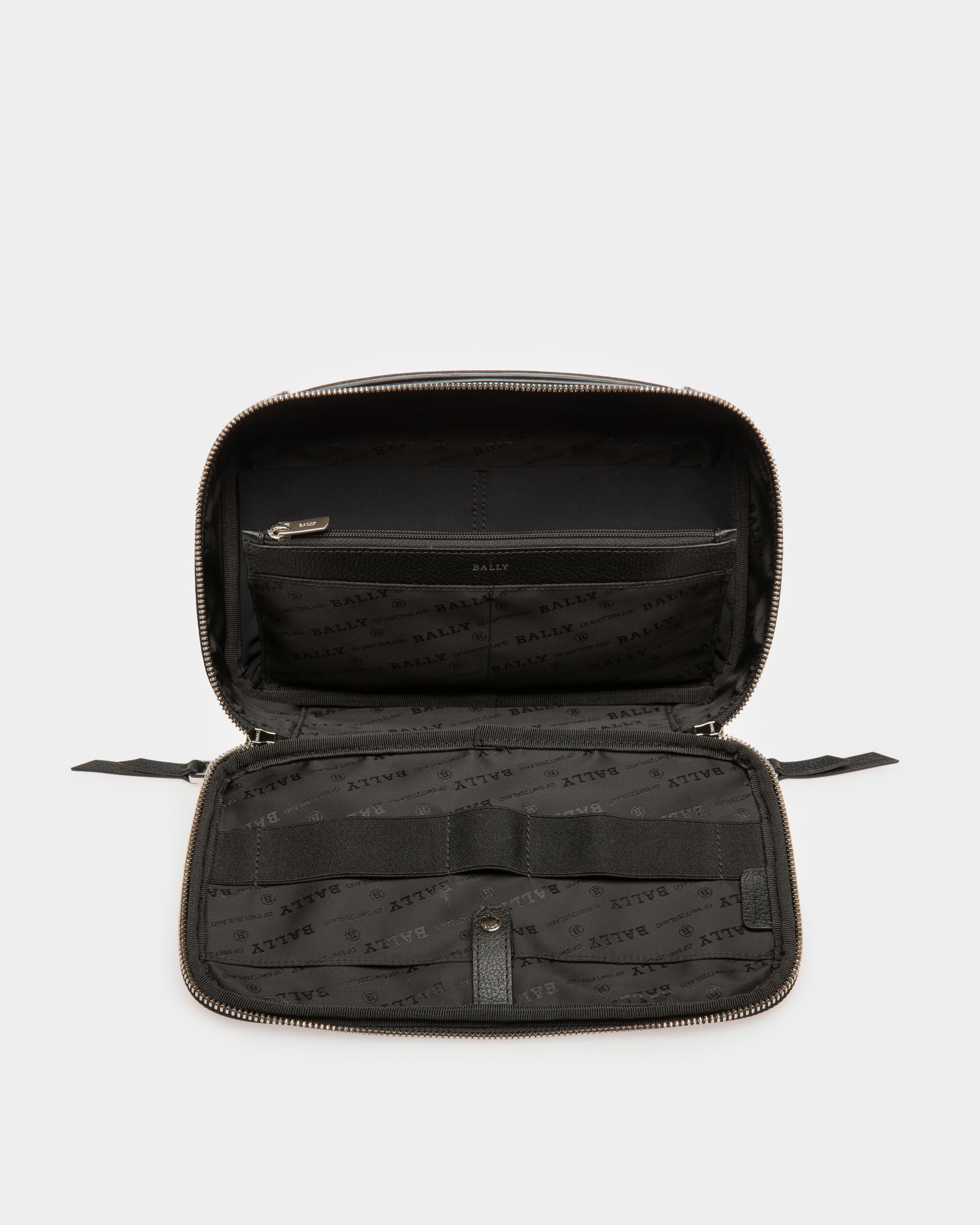 Vitor Fabric Necessaire In Black - Men's - Bally - 03