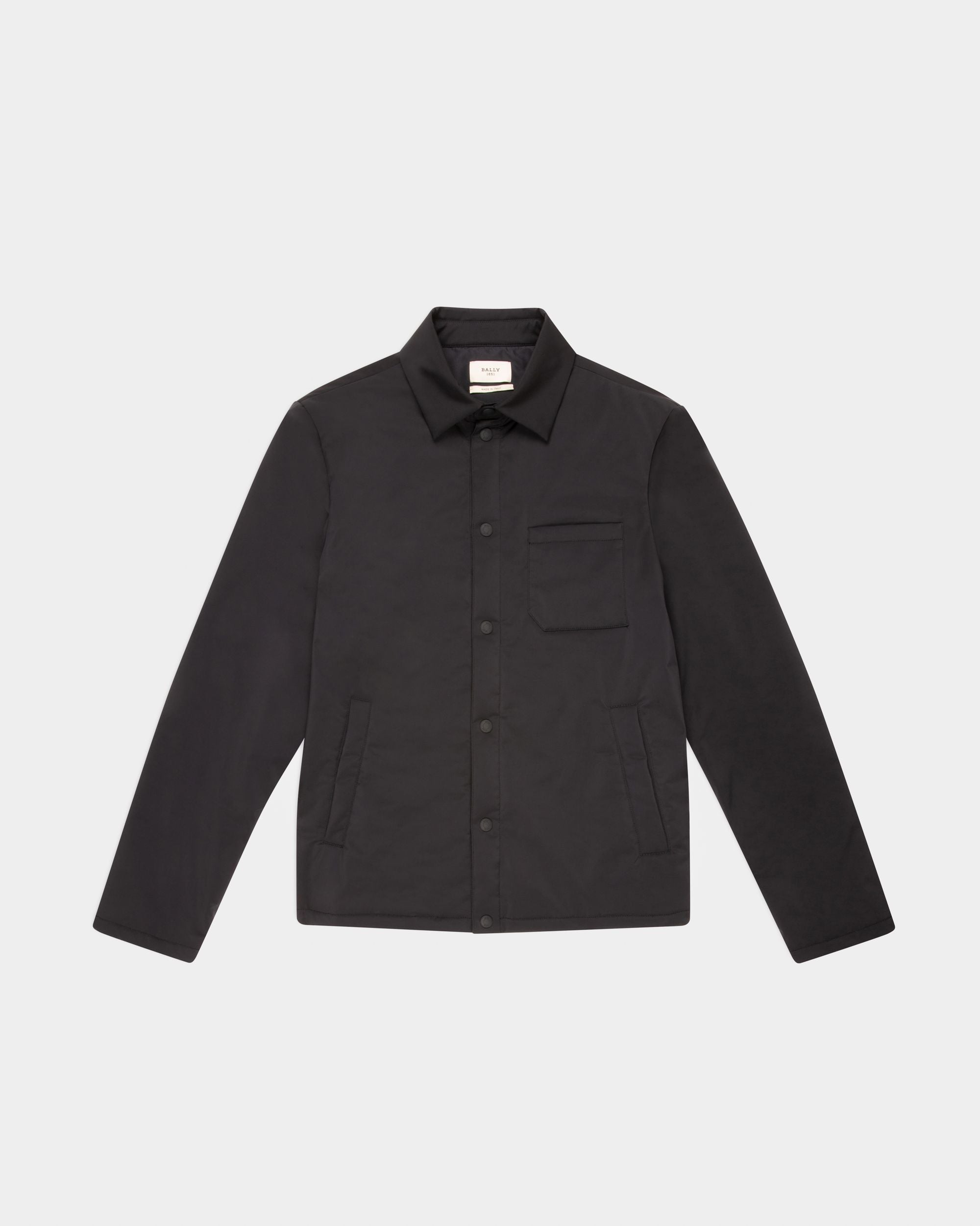 Techno Nylon Jacket In Navy - Men's - Bally - 01