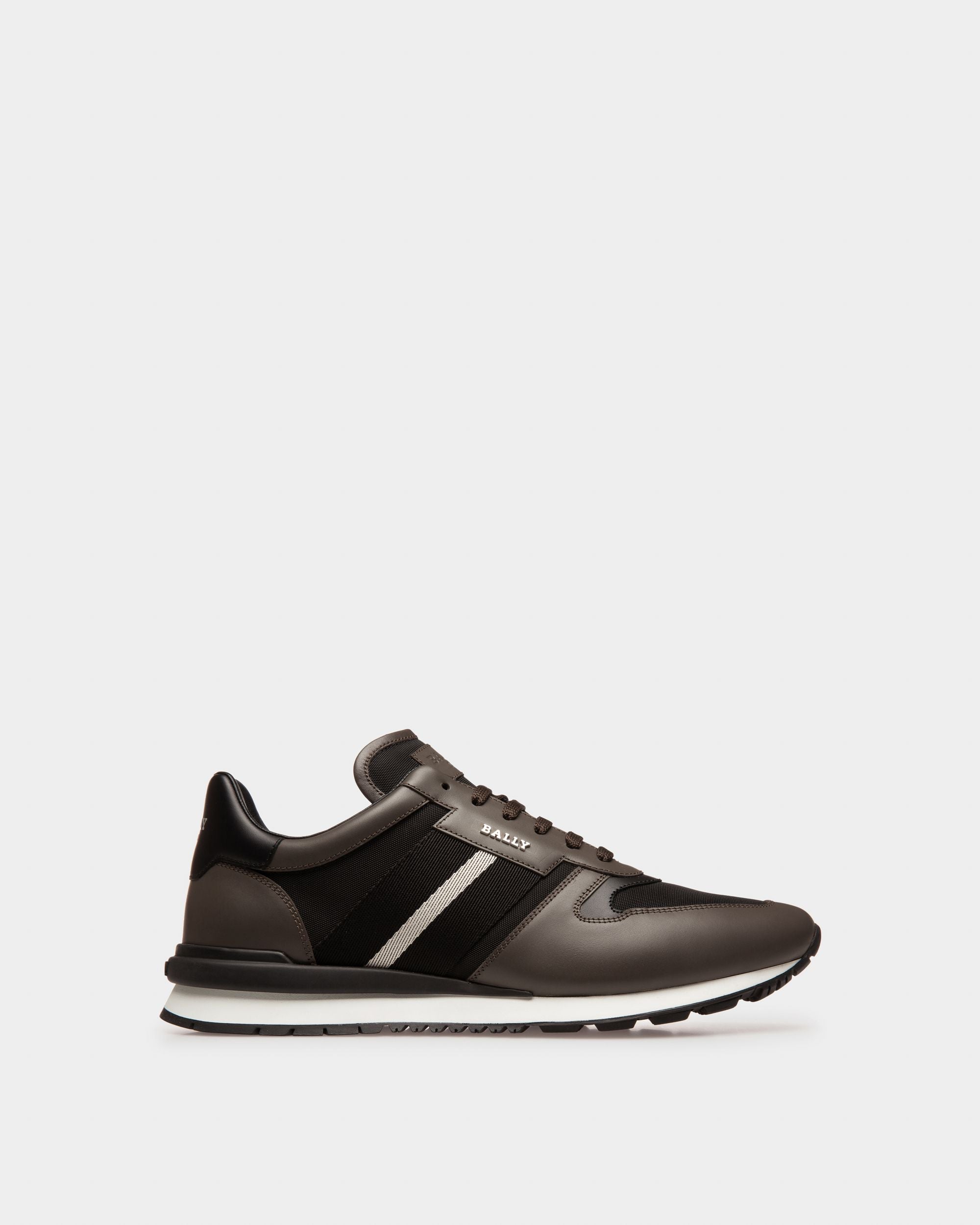 Astar In Black Leather And Fabric - Men's - Bally - 01