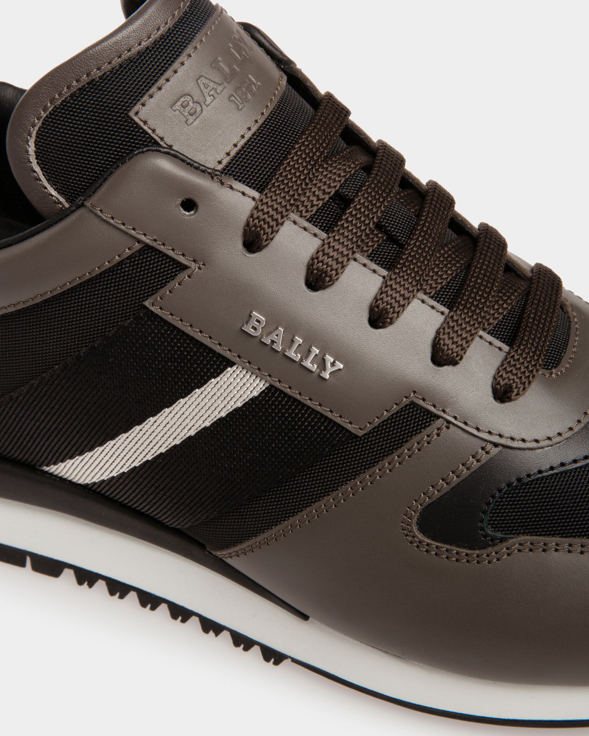 Astar In Black Leather And Fabric - Men's - Bally - 05