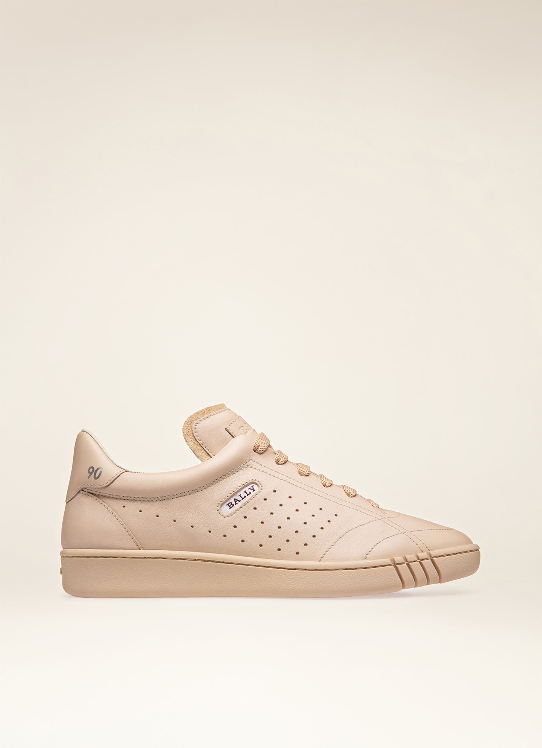 Winner Leather Sneakers In Blenh Pink - Women's - Bally - 01