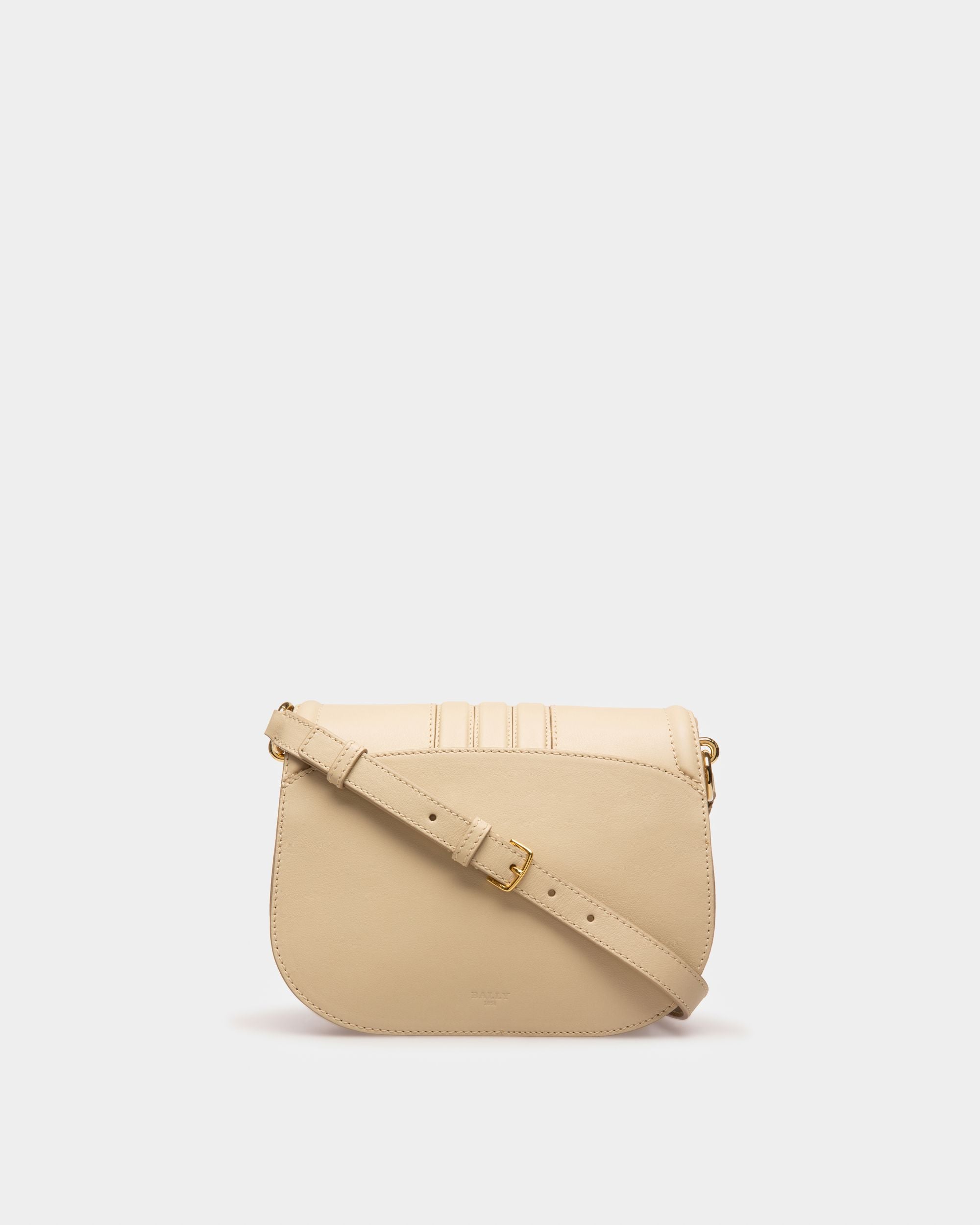 Beckie Bandolera En Piel De Color Beige Claro - Mujer - Bally - 03