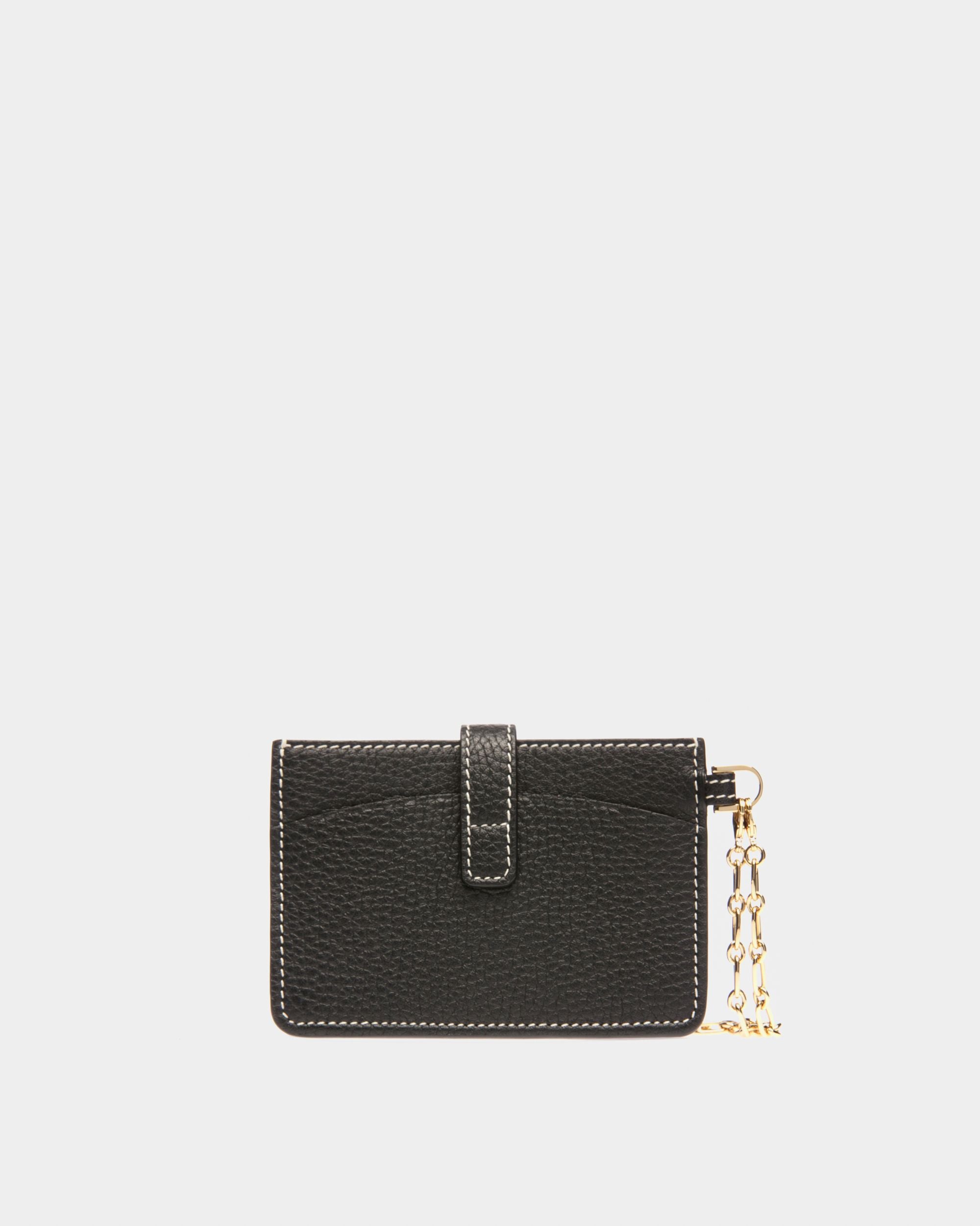 Ava Tarjetero De Piel En Negro - Mujer - Bally - 02