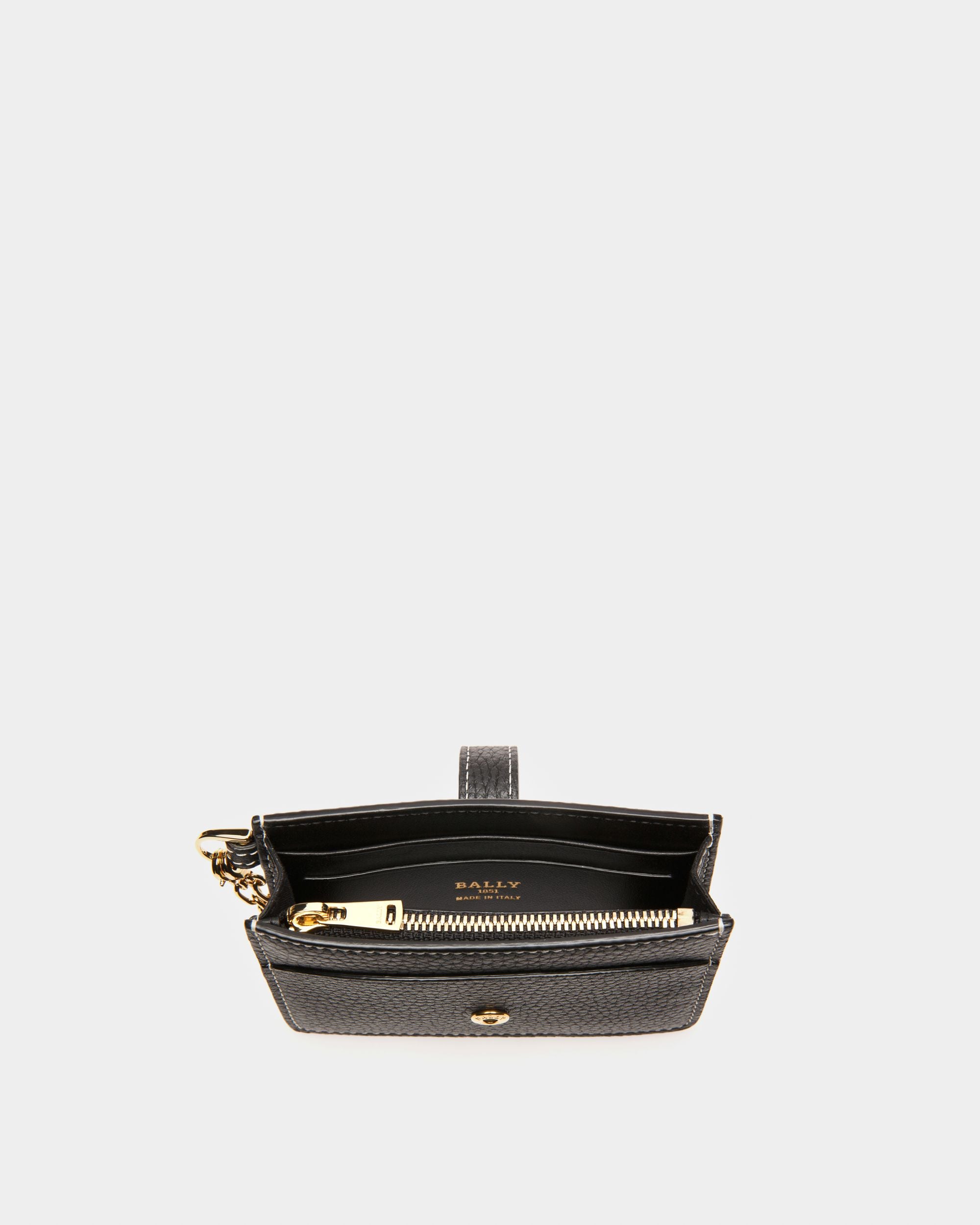 Ava Tarjetero De Piel En Negro - Mujer - Bally - 03
