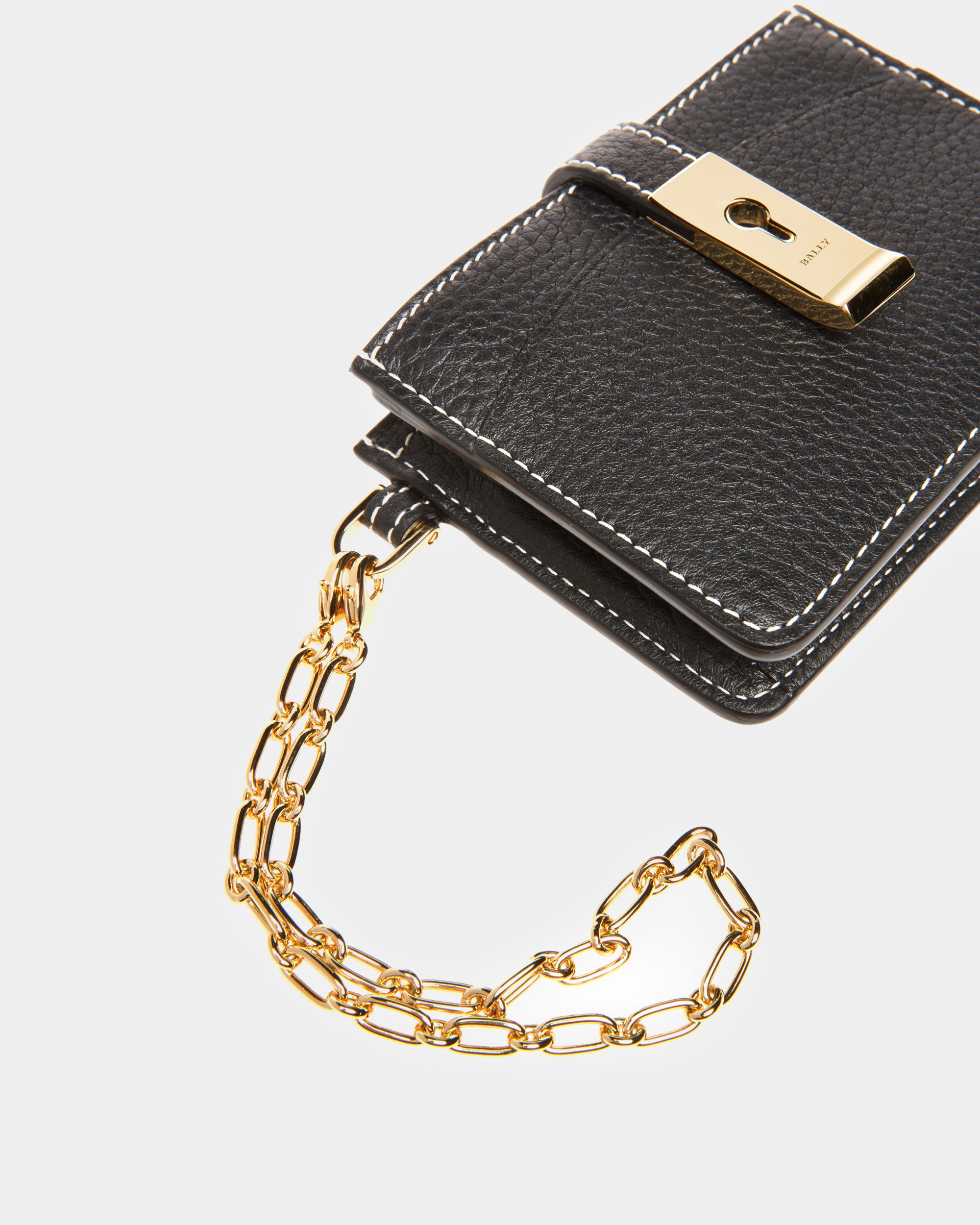 Ava Tarjetero De Piel En Negro - Mujer - Bally - 04