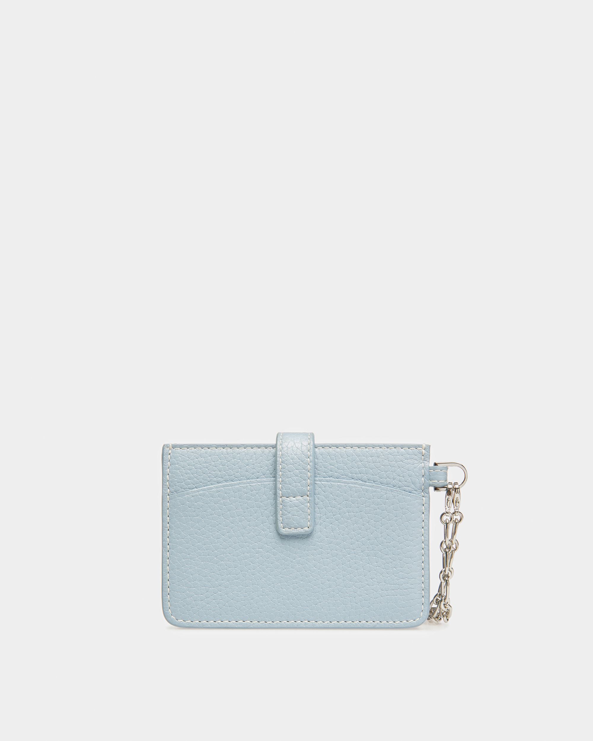 Ava Tarjetero De Piel En Azul Claro - Mujer - Bally - 02