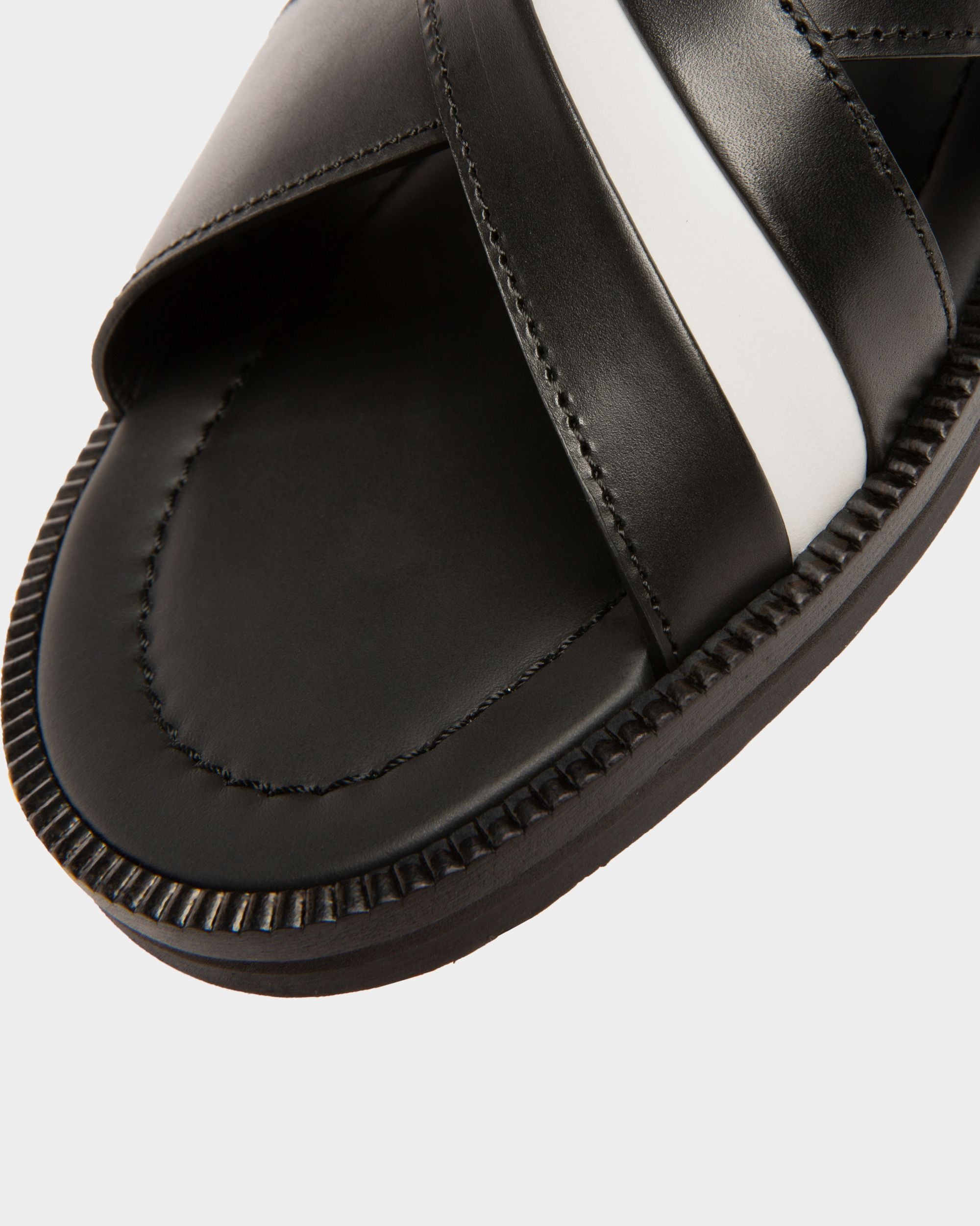 Jabil Leather Sandals In Black - Men's - Bally - 05