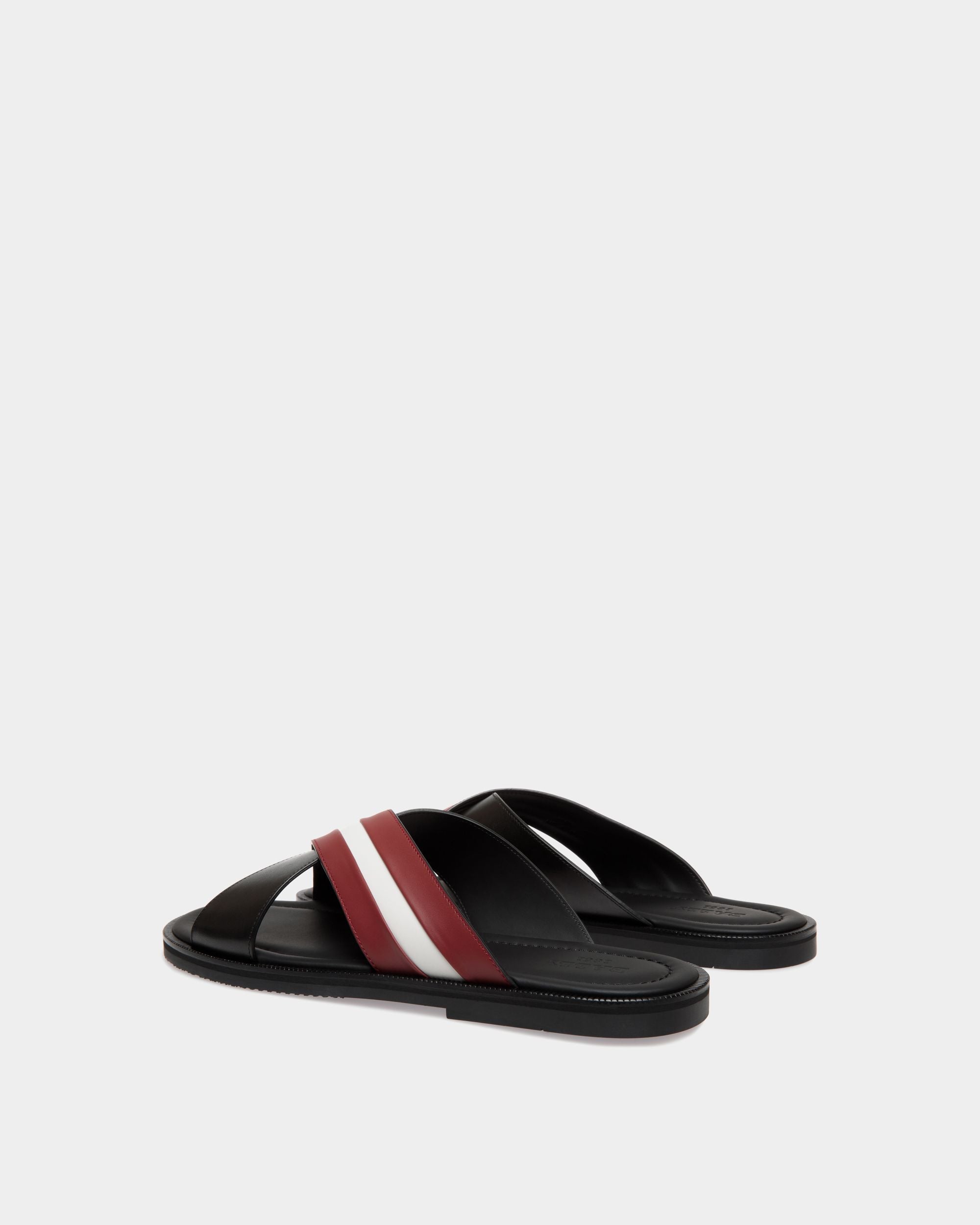 Jabil Leather Sandals In Black - Men's - Bally - 03