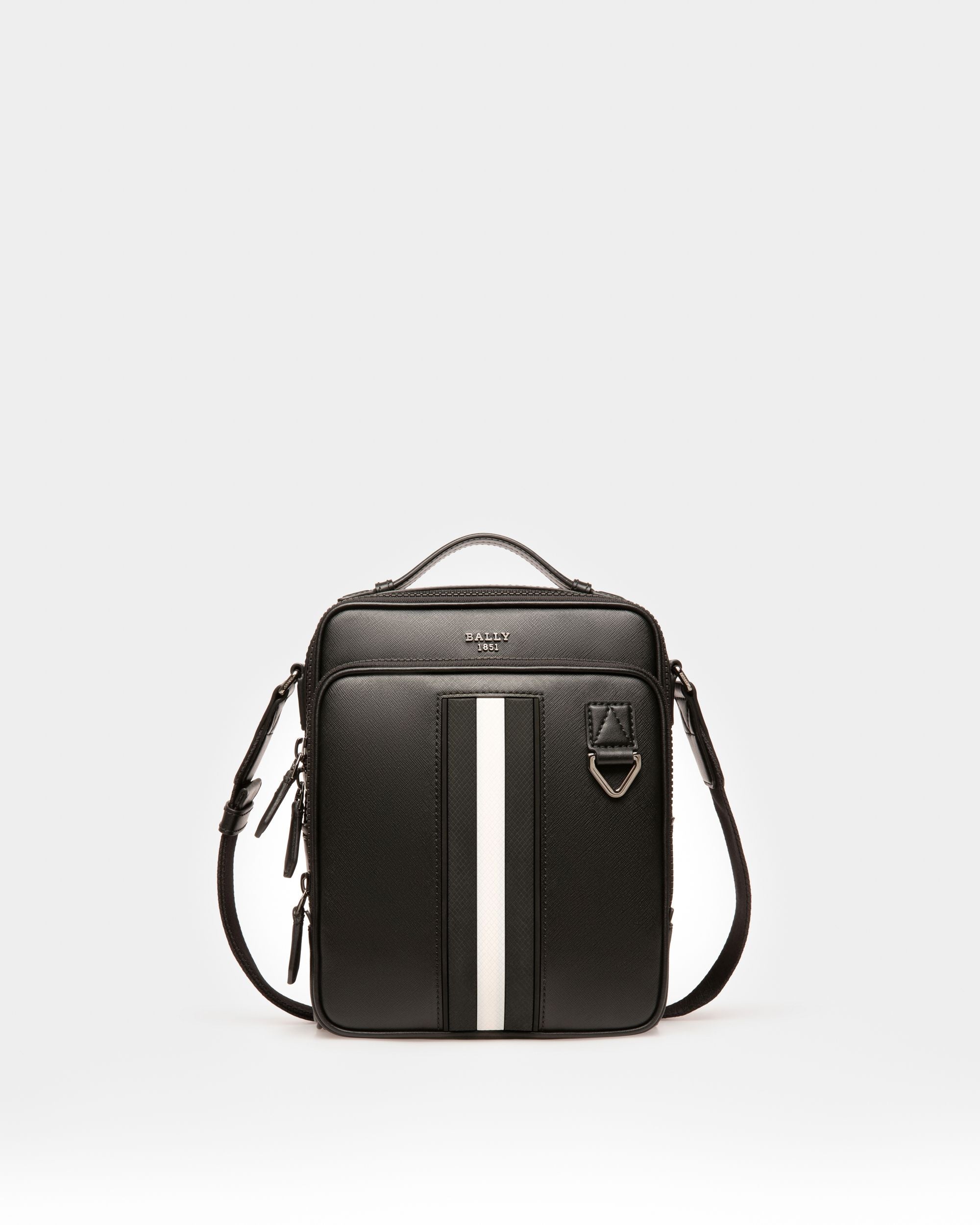 Mackao Bolso Bandolera De Piel En Negro - Hombre - Bally - 01