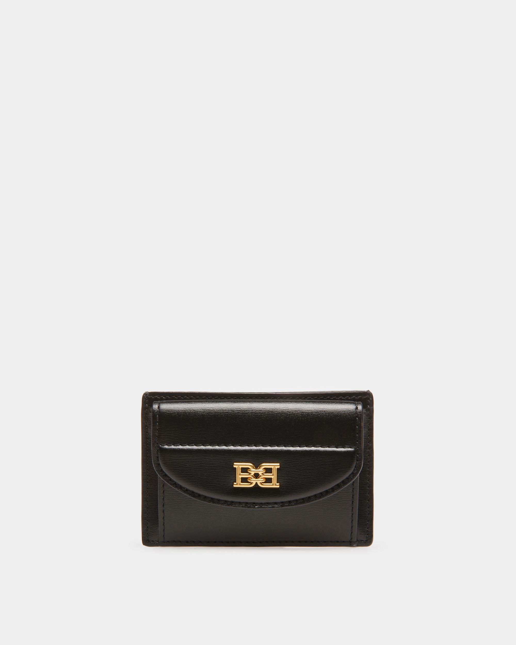 Belky Tarjetero En Piel De Color Negro - Mujer - Bally - 01
