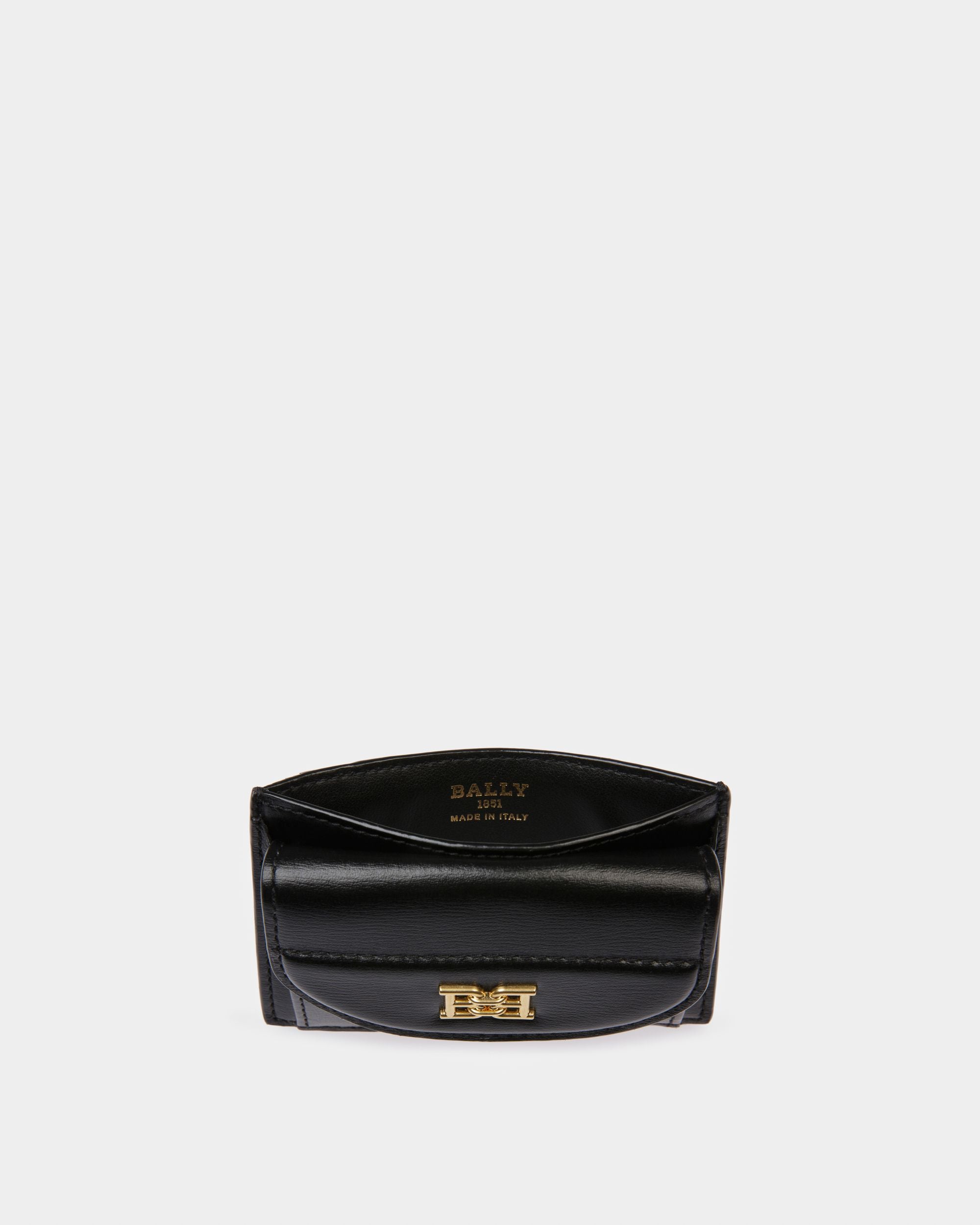 Belky Tarjetero En Piel De Color Negro - Mujer - Bally - 03