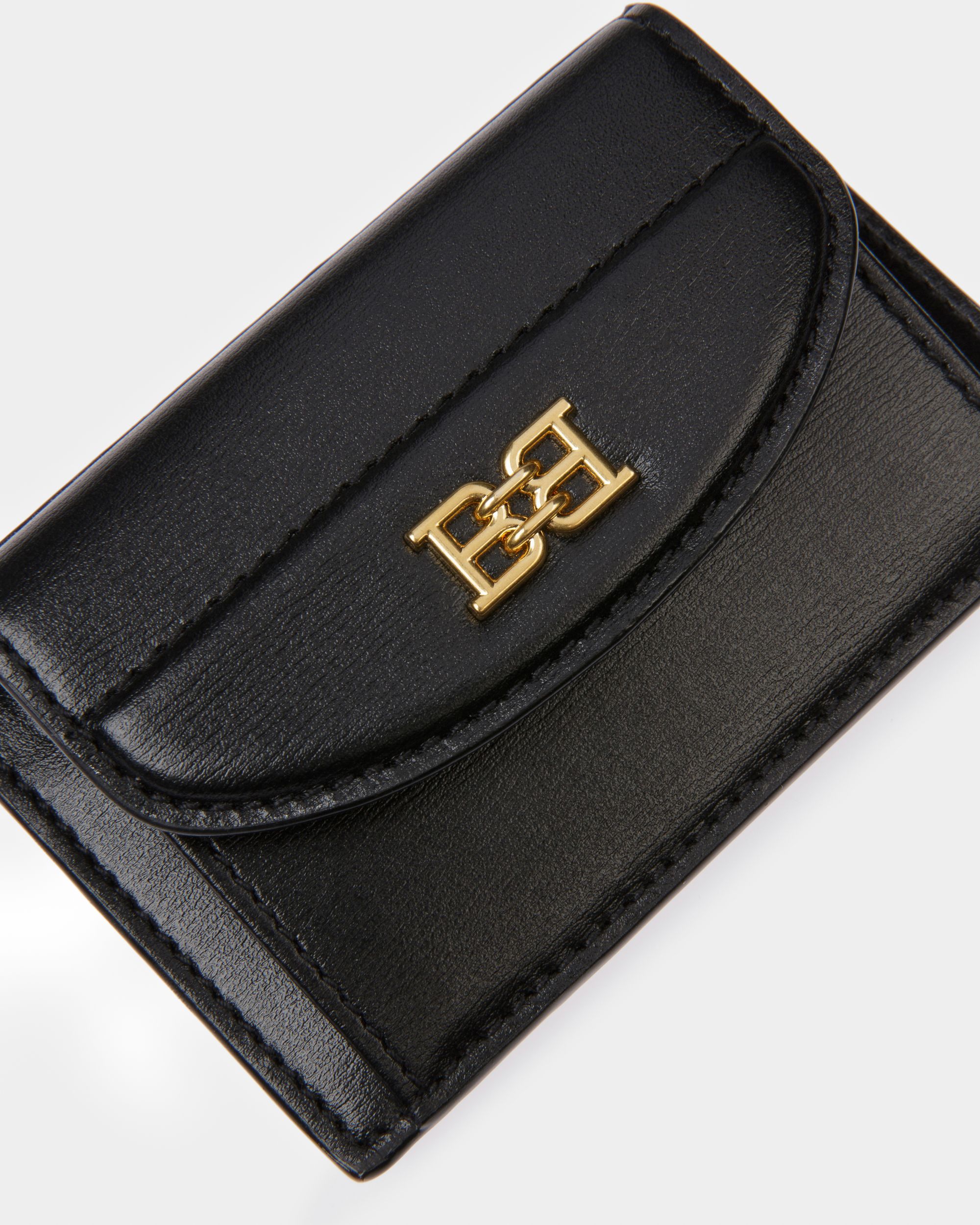 Belky Tarjetero En Piel De Color Negro - Mujer - Bally - 04