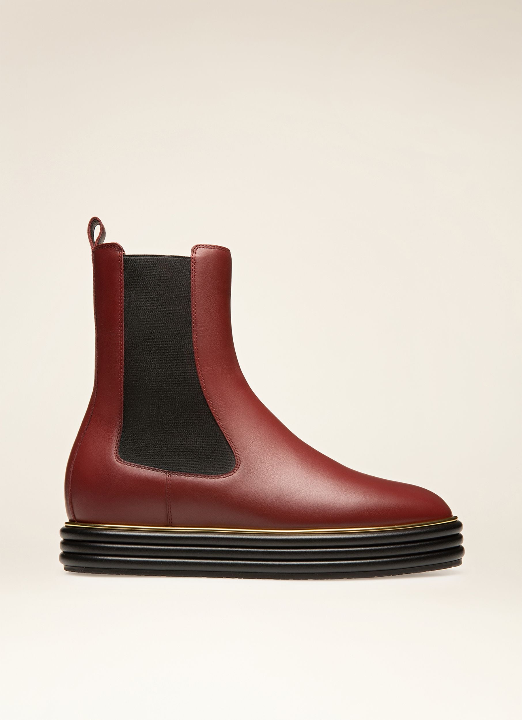 Faelisa Leather Boots In Heritage Red - Women's - Bally - 01