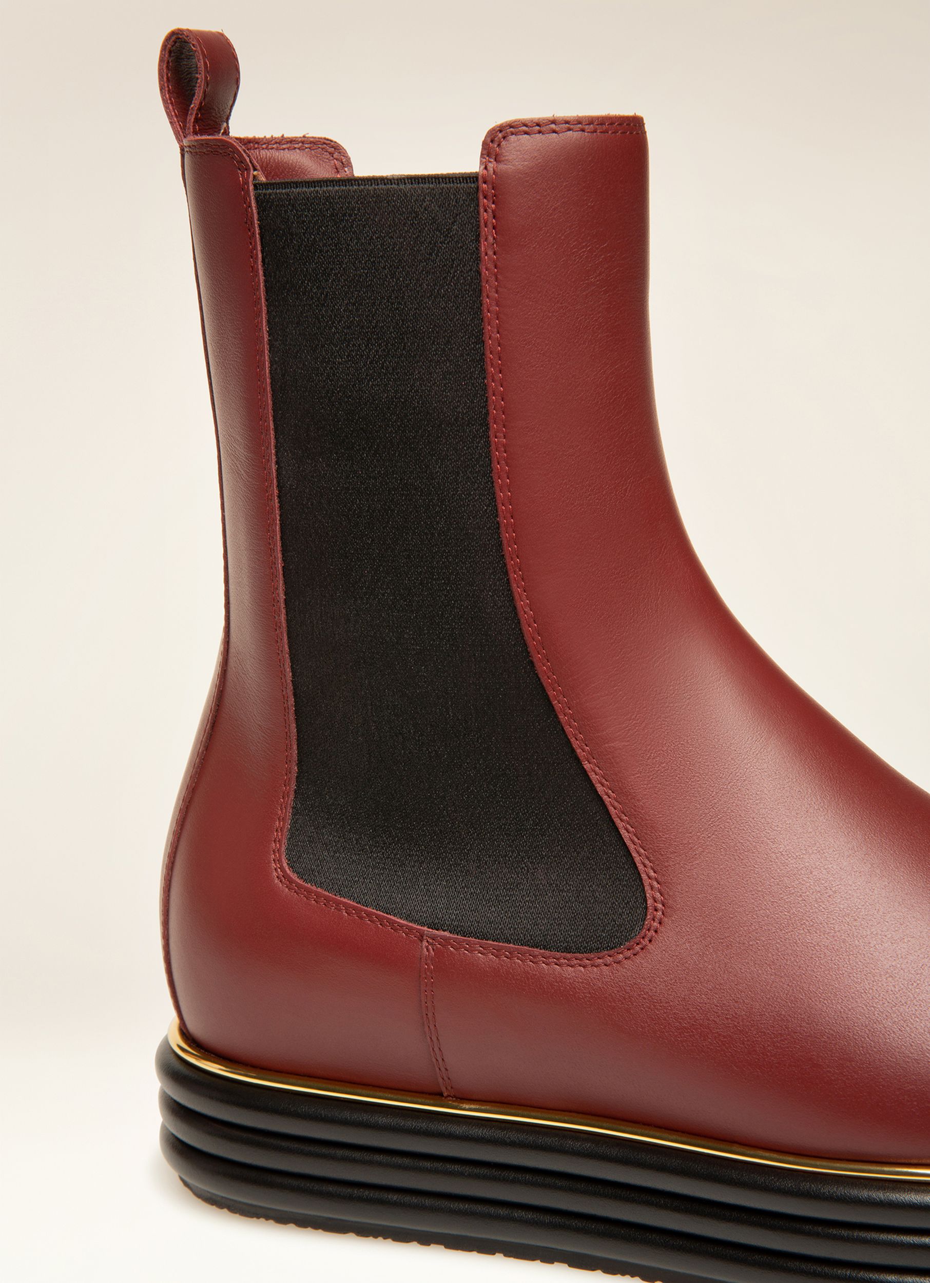 Faelisa Leather Boots In Heritage Red - Women's - Bally - 02