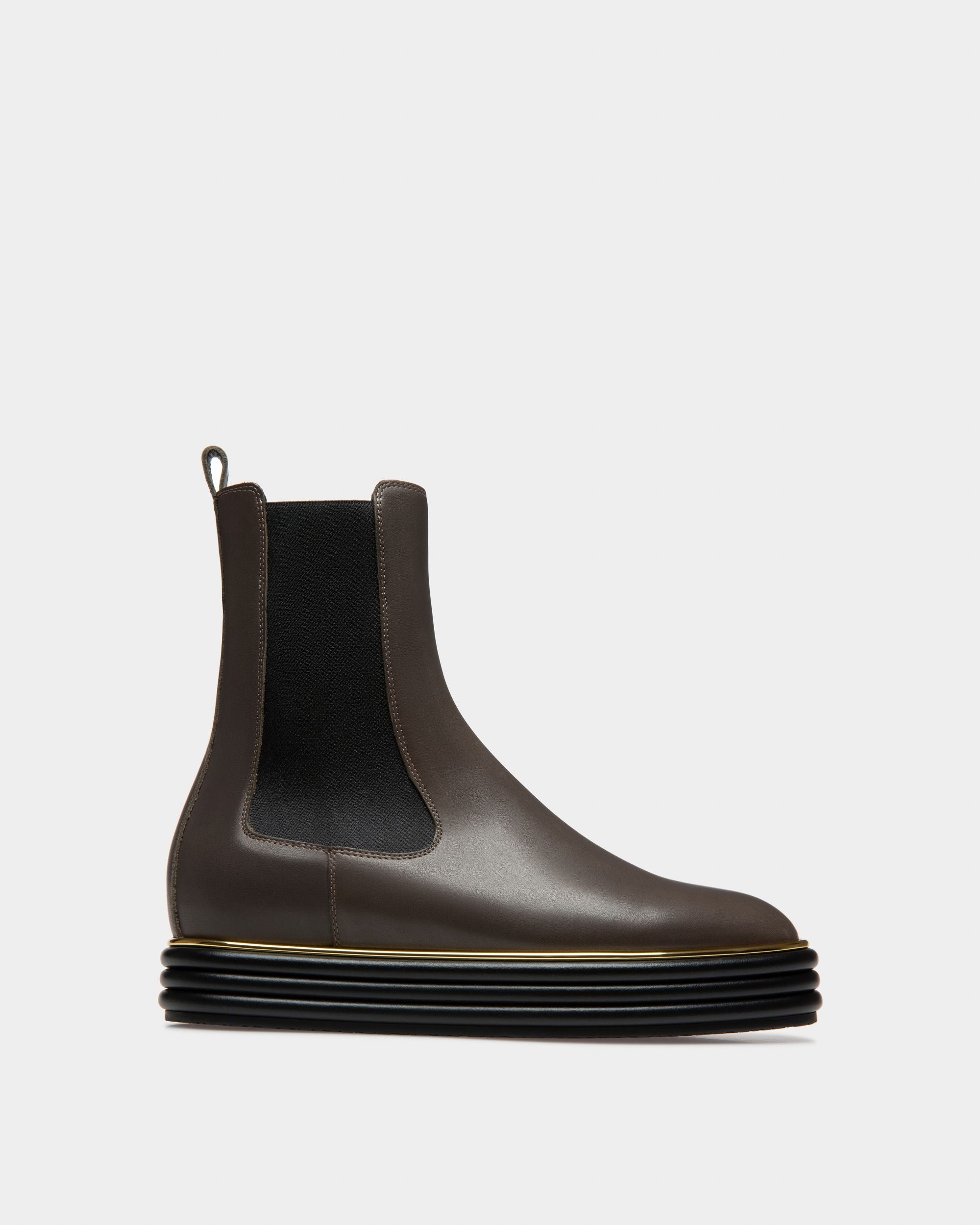 Faelisa Botines De Piel En Marrón - Mujer - Bally - 01