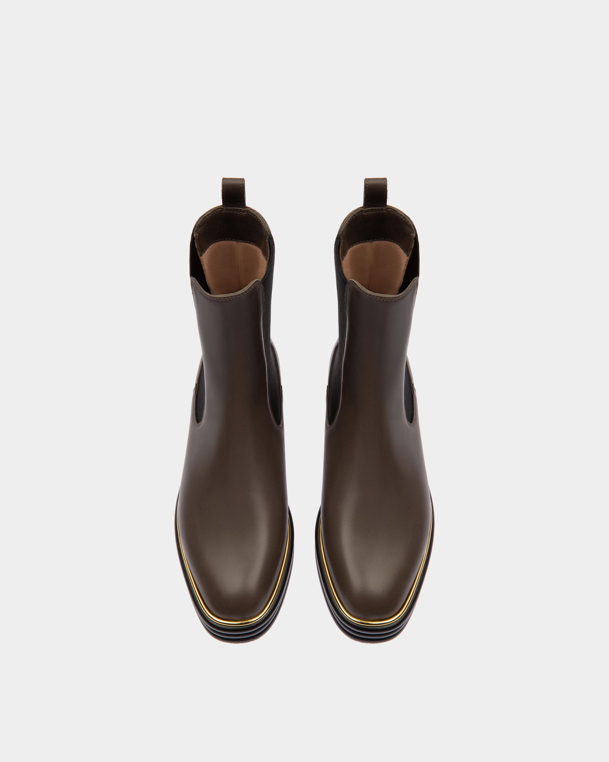 Faelisa Botines De Piel En Marrón - Mujer - Bally - 02