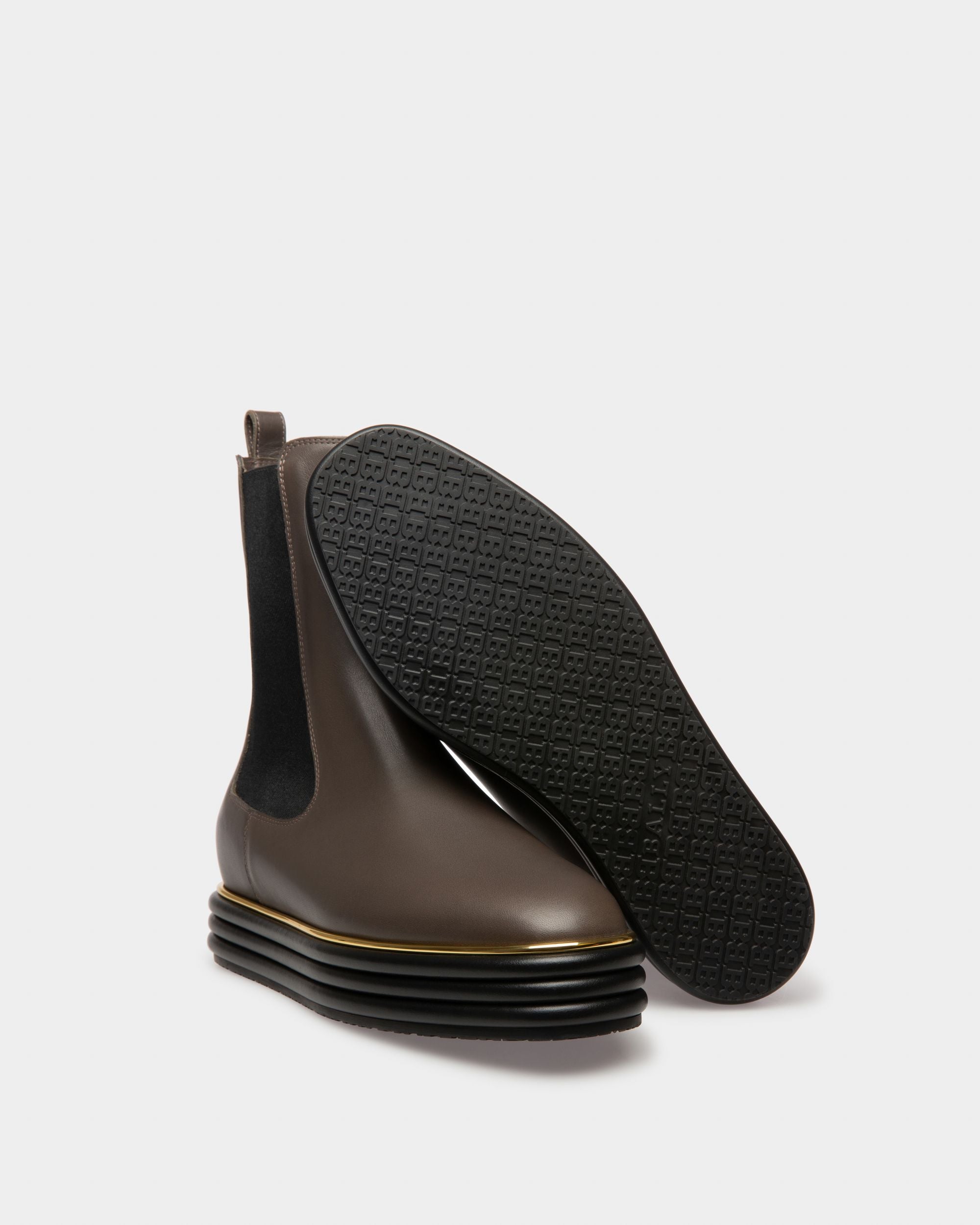Faelisa Botines De Piel En Marrón - Mujer - Bally - 04
