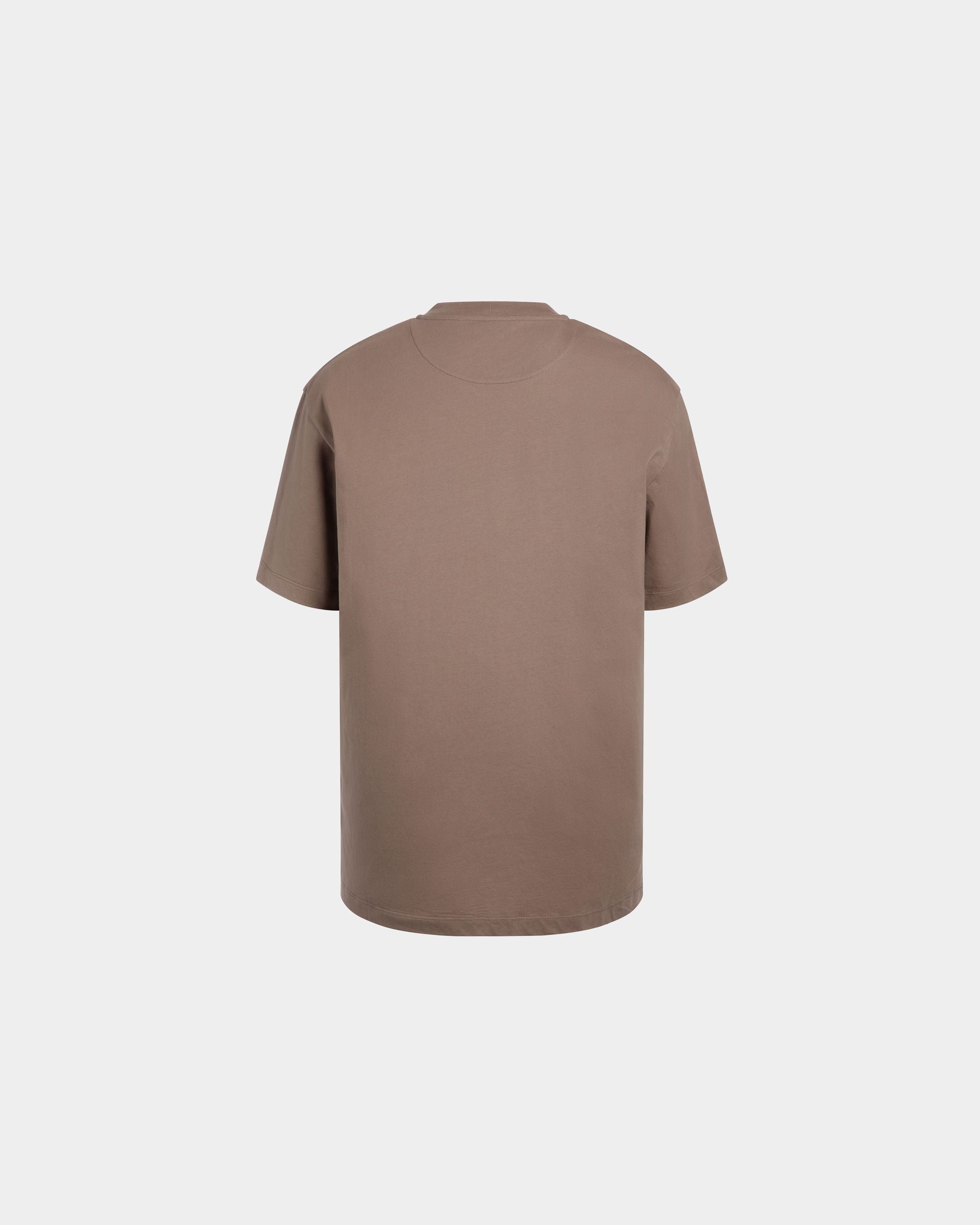 T-Shirt in Brown Knit Cotton - Men's - Bally - 03