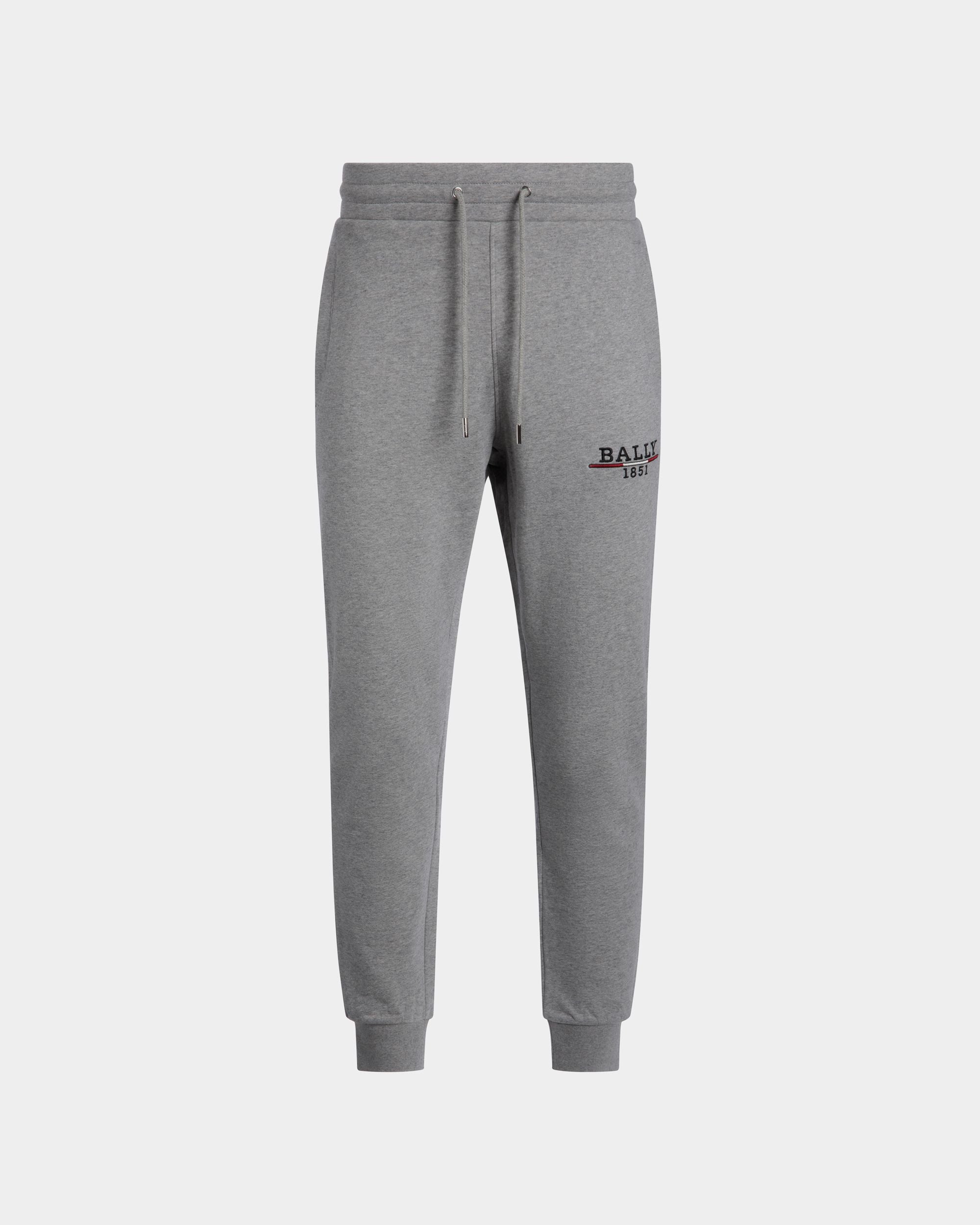 Sweatpants in Grey Knit Cotton - Men's - Bally - 01