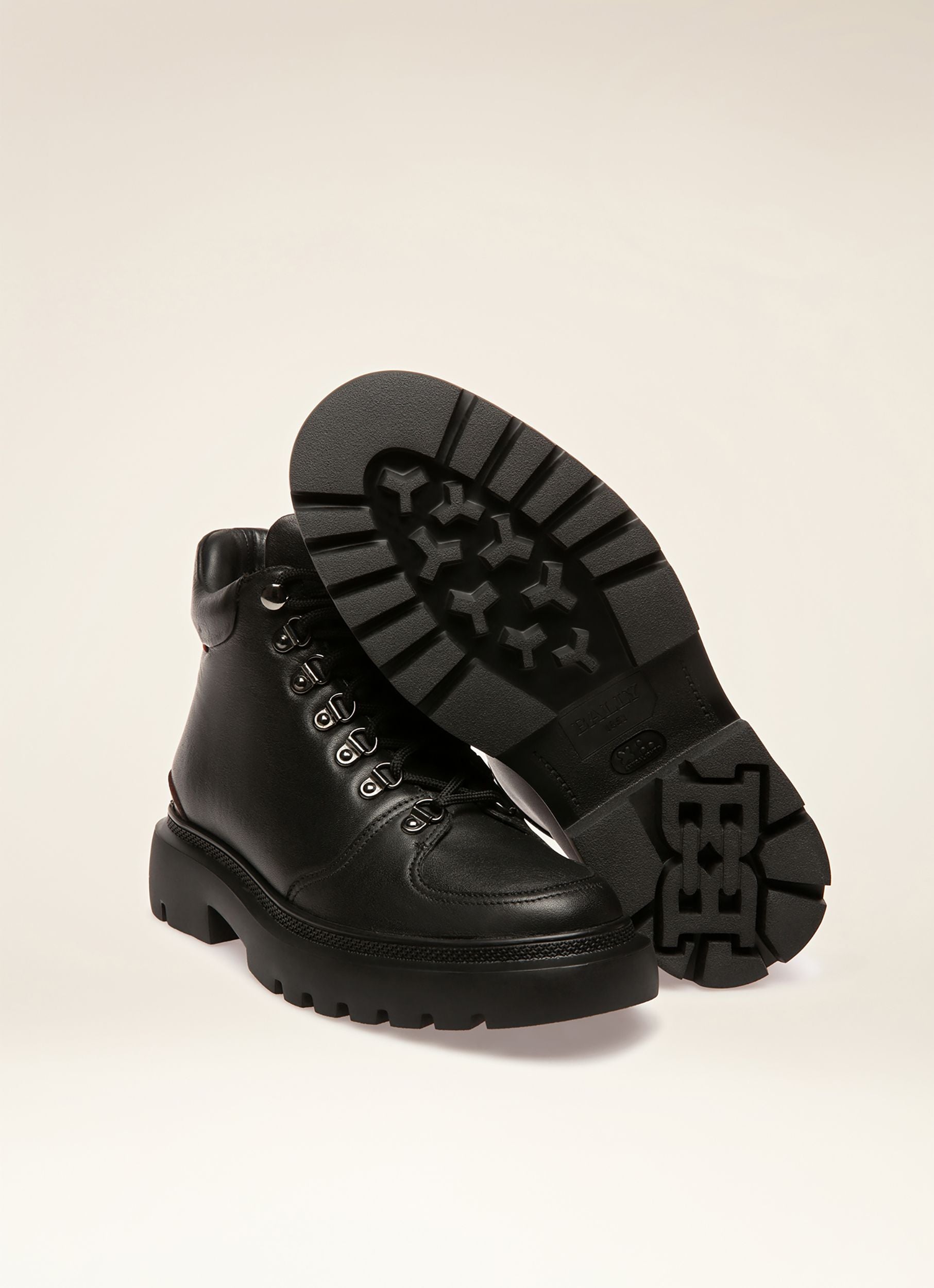 Valiant Leather Boots In Black - Women's - Bally - 03