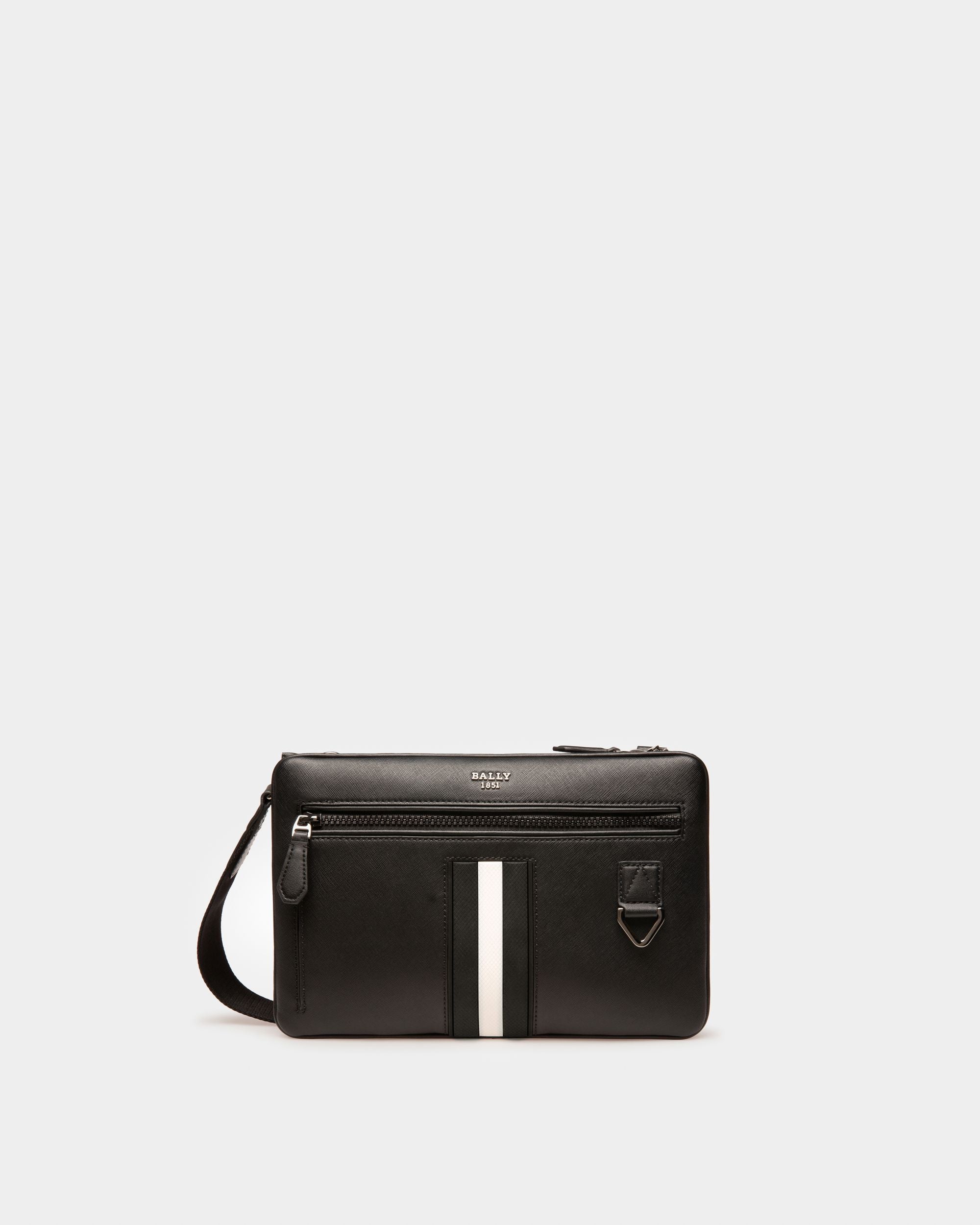 Milvar Bandolera En Piel Reciclada De Color Negro - Hombre - Bally - 01