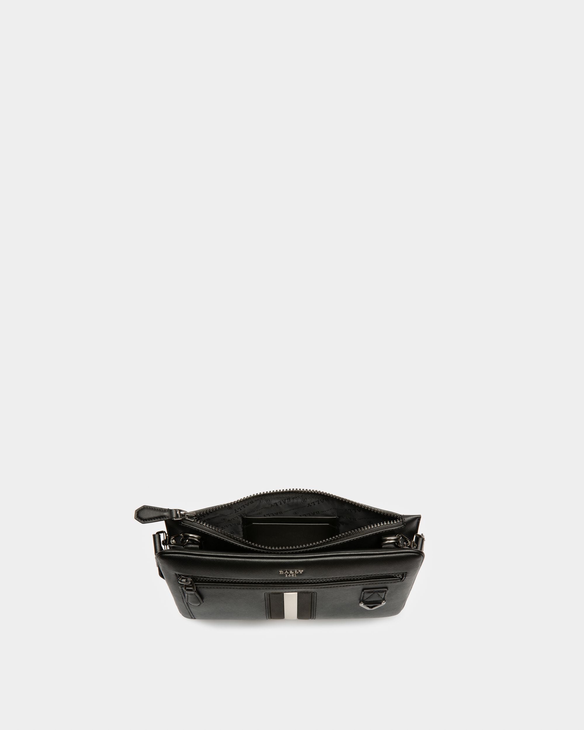 Milvar Bandolera En Piel Reciclada De Color Negro - Hombre - Bally - 04