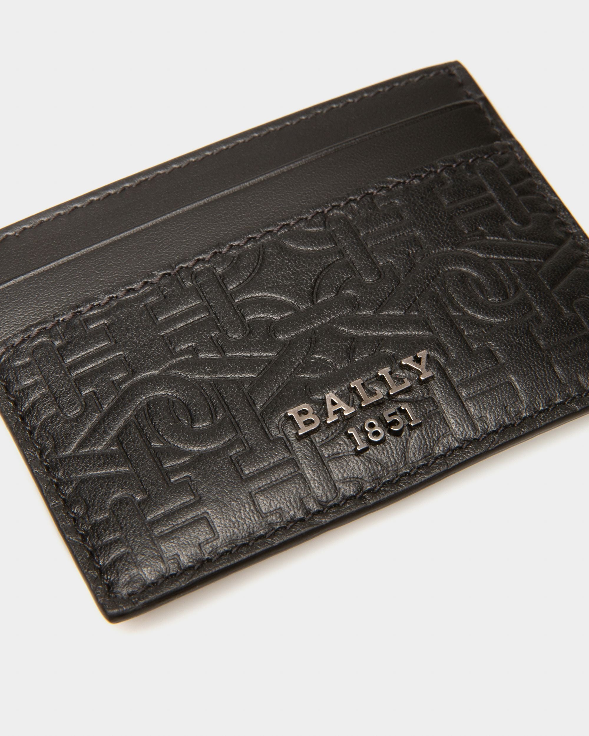 Bhar Tarjetero En Cuero De Color Negro - Hombre - Bally - 04