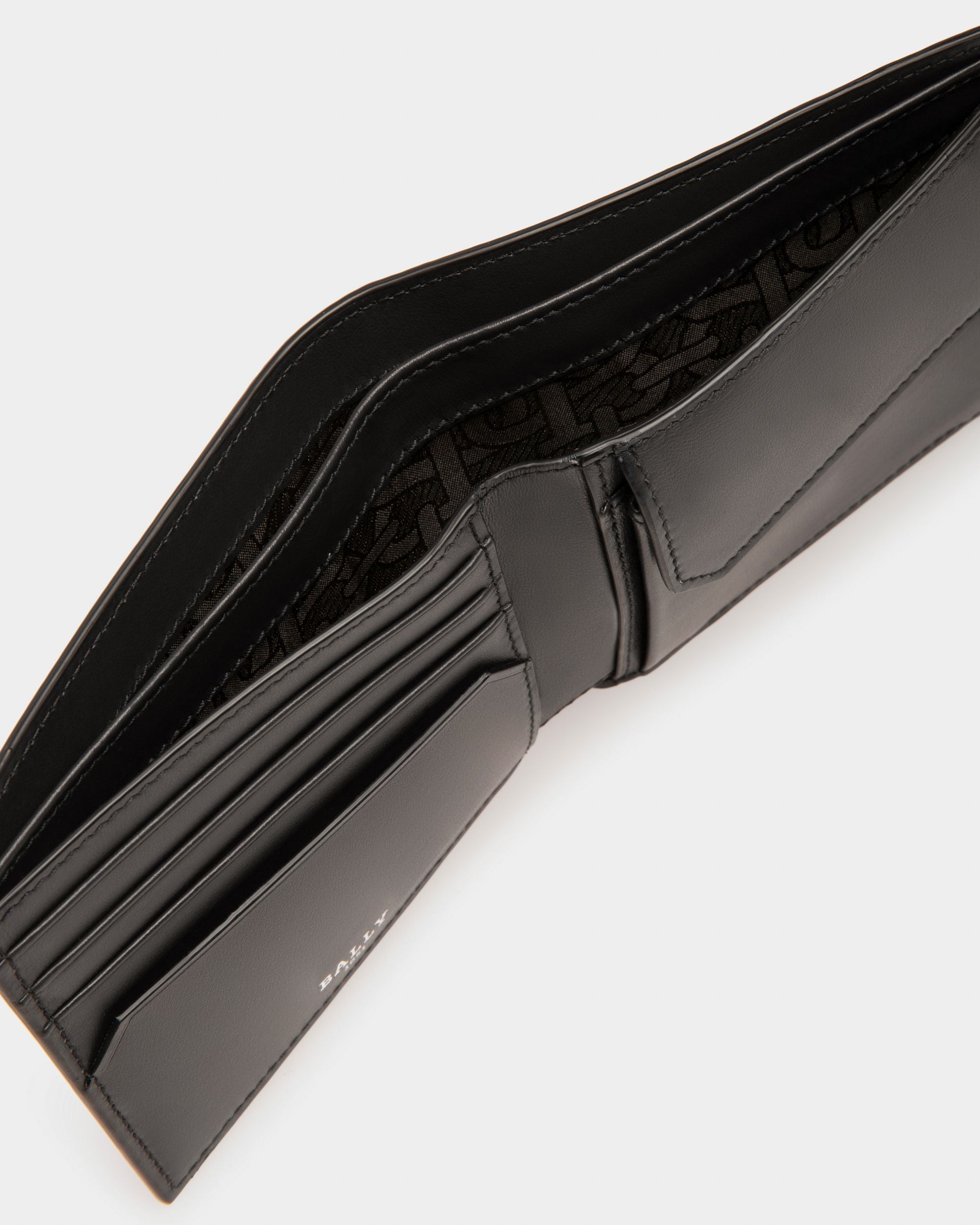 Beisel Leather Coin Wallet In Black - Men's - Bally - 04