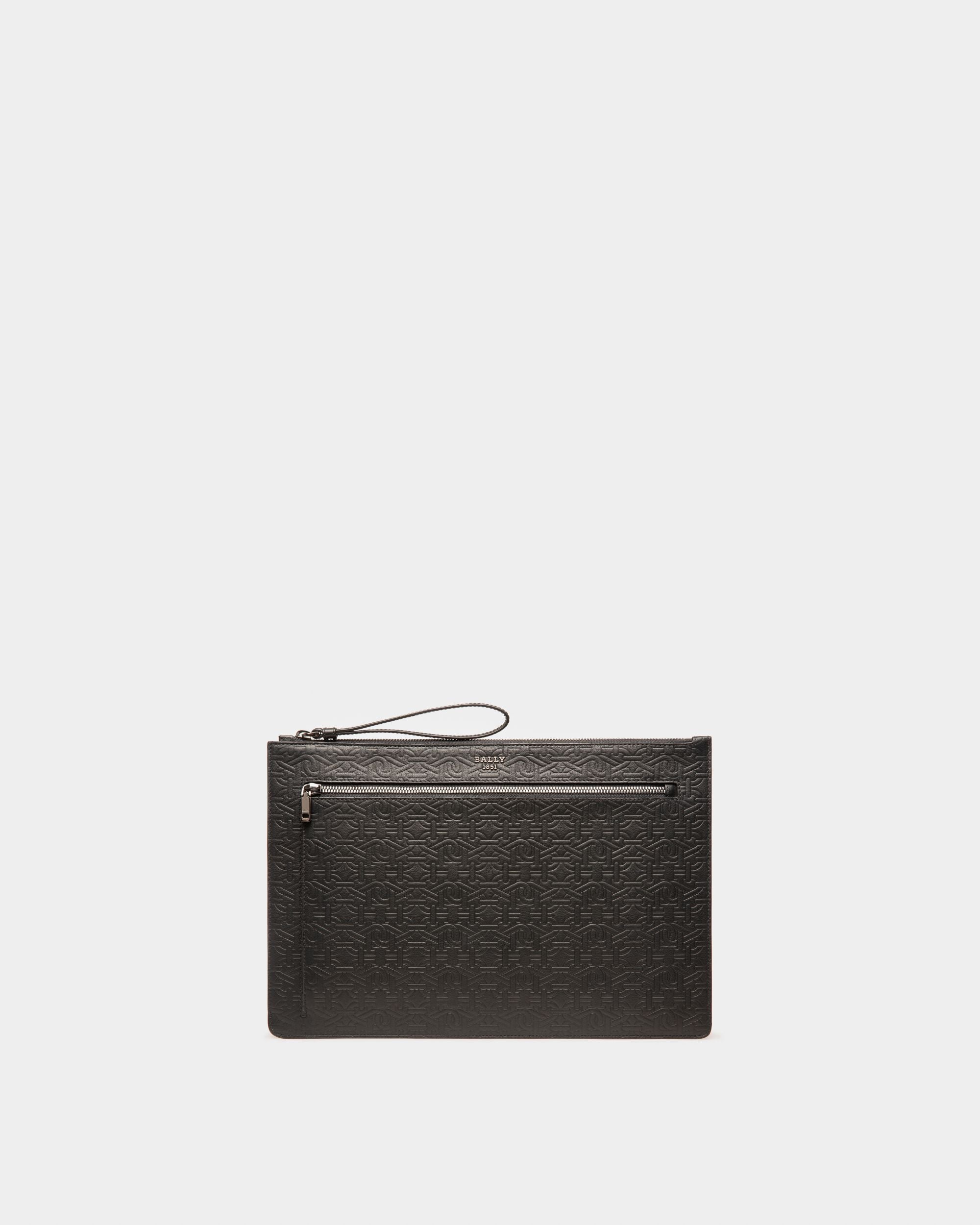 Bollis Cartera En Cuero De Color Negro - Hombre - Bally - 01