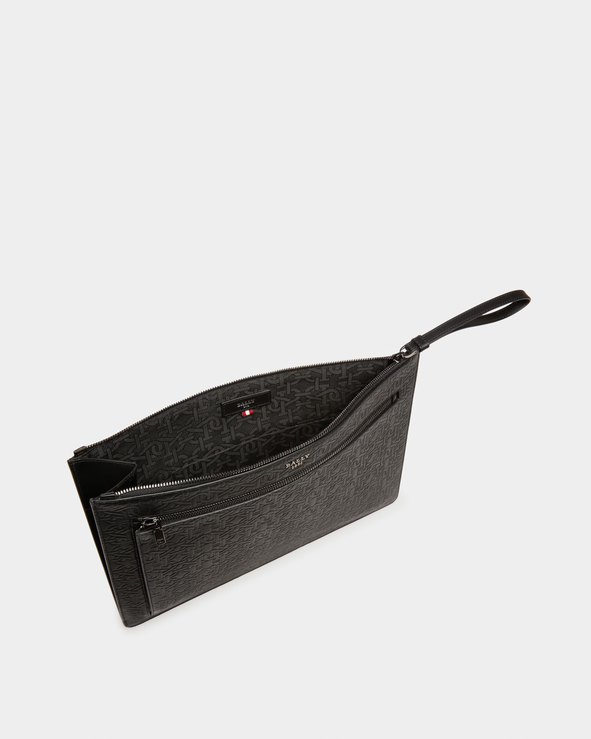 Bollis Cartera En Cuero De Color Negro - Hombre - Bally - 03